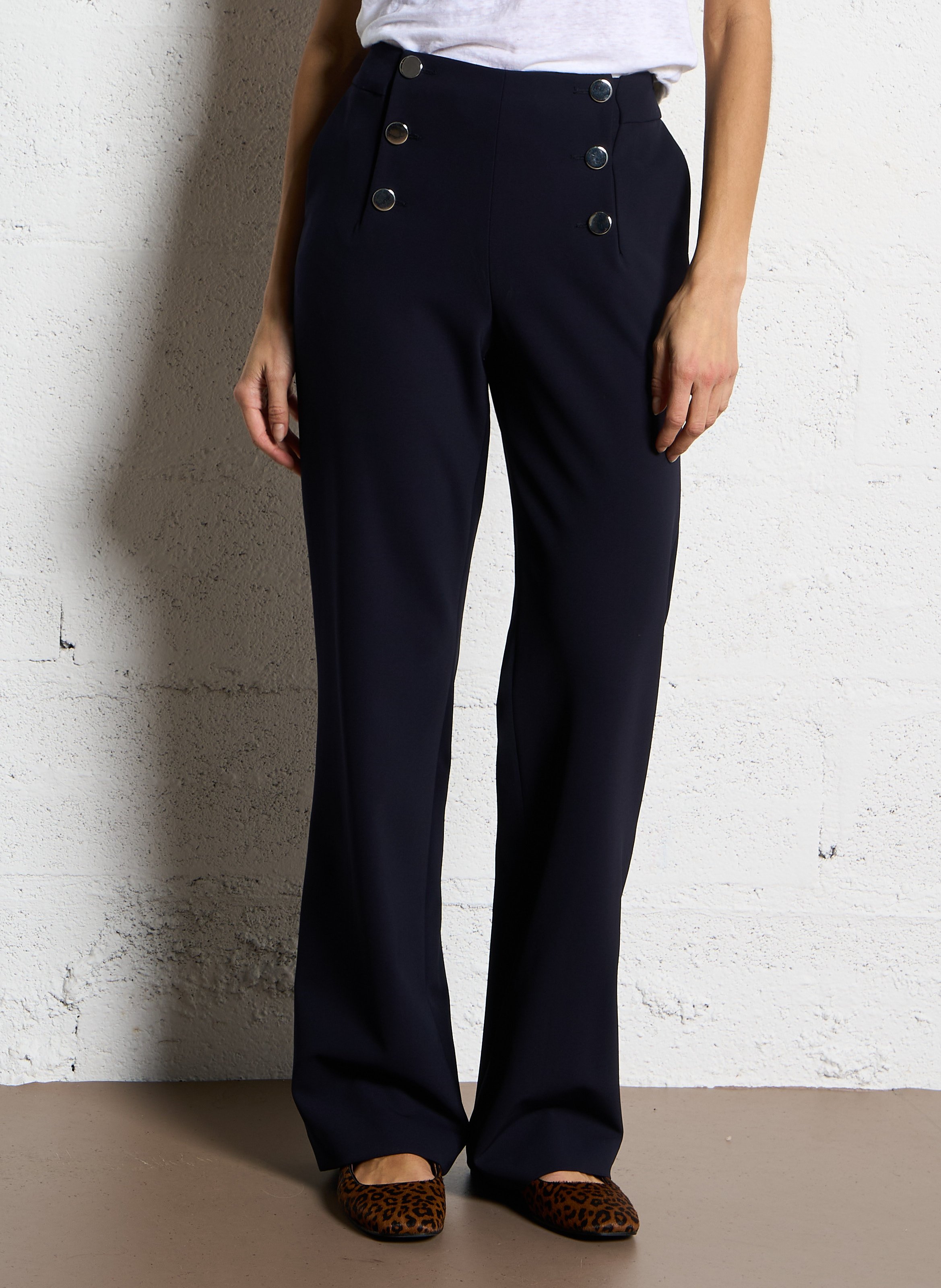 Straight-leg pants Blue