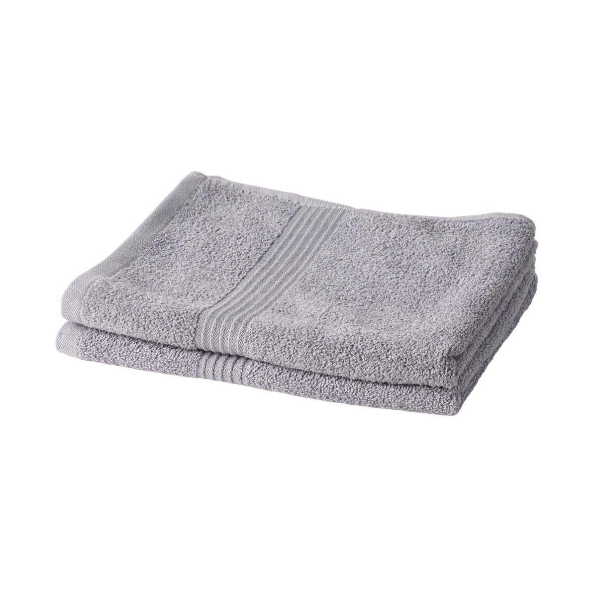 Set of 2 cotton bath towels TODAY LINGE DE MAISON Grey
