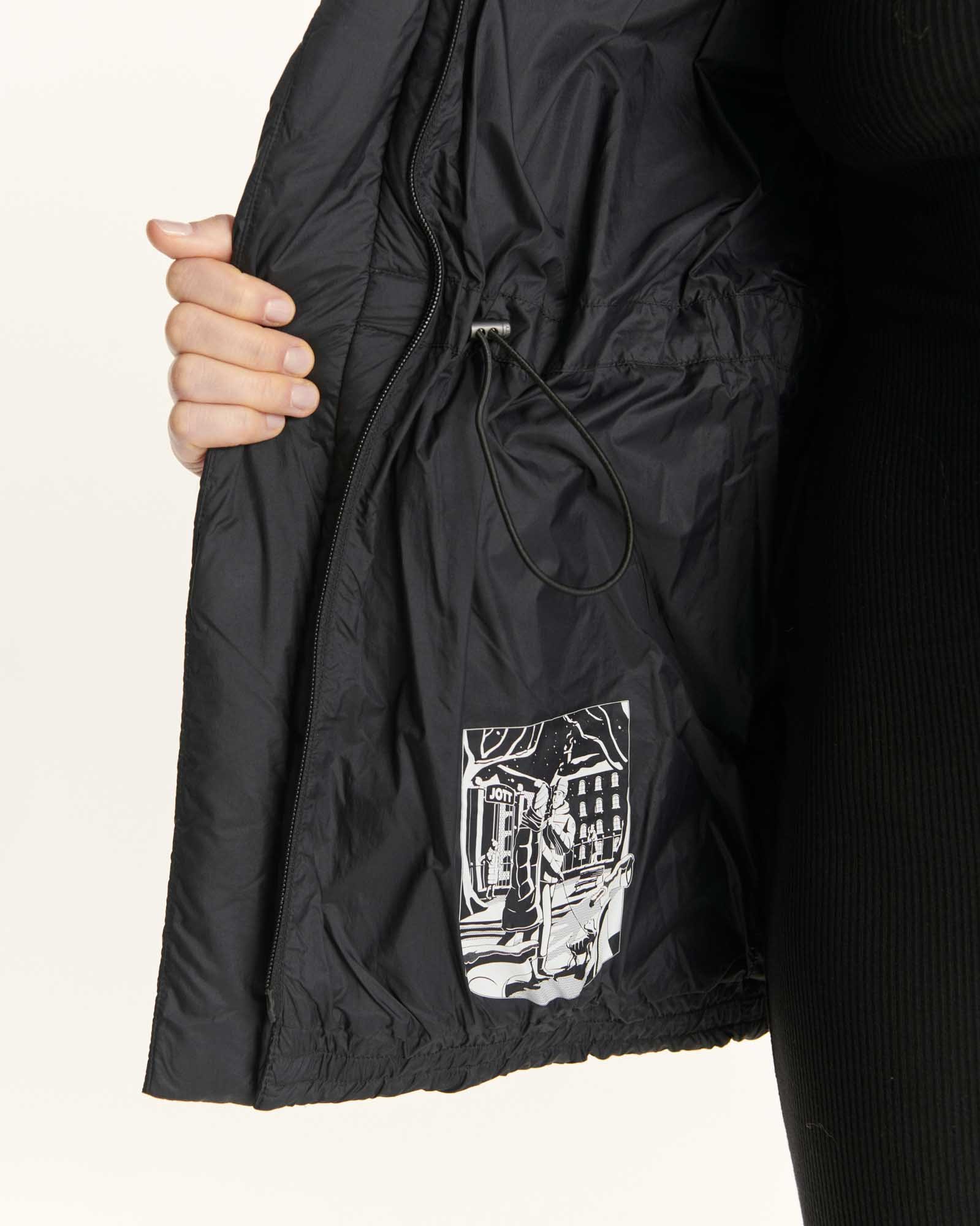 Luxury 2.0 Hooded Puffer Jacket for Extreme Cold JOTT Black