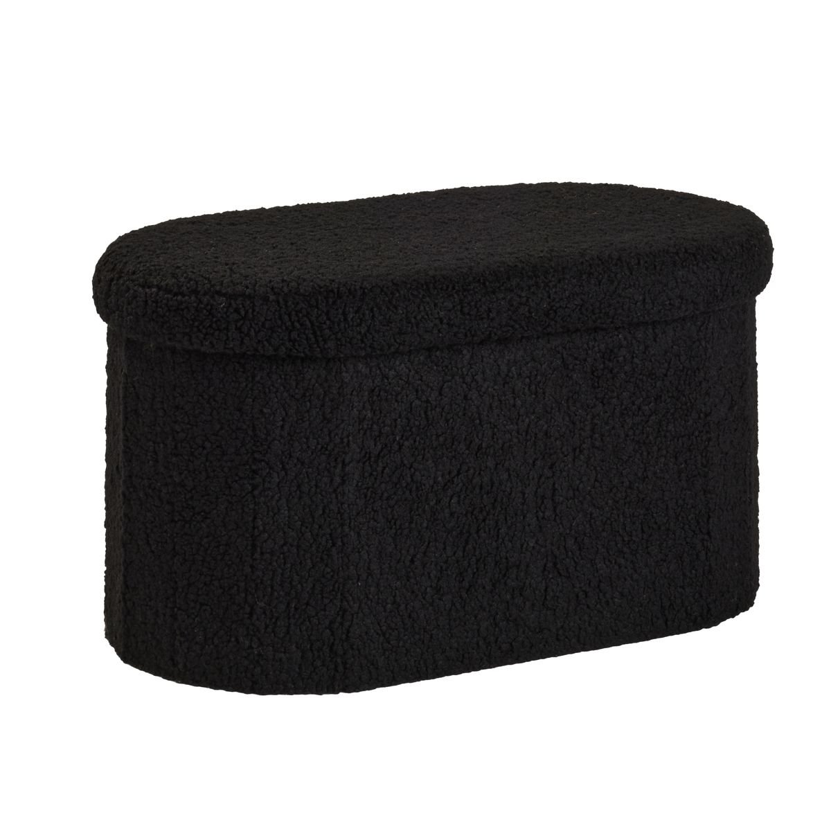 Oval storage bench FACTORY Black