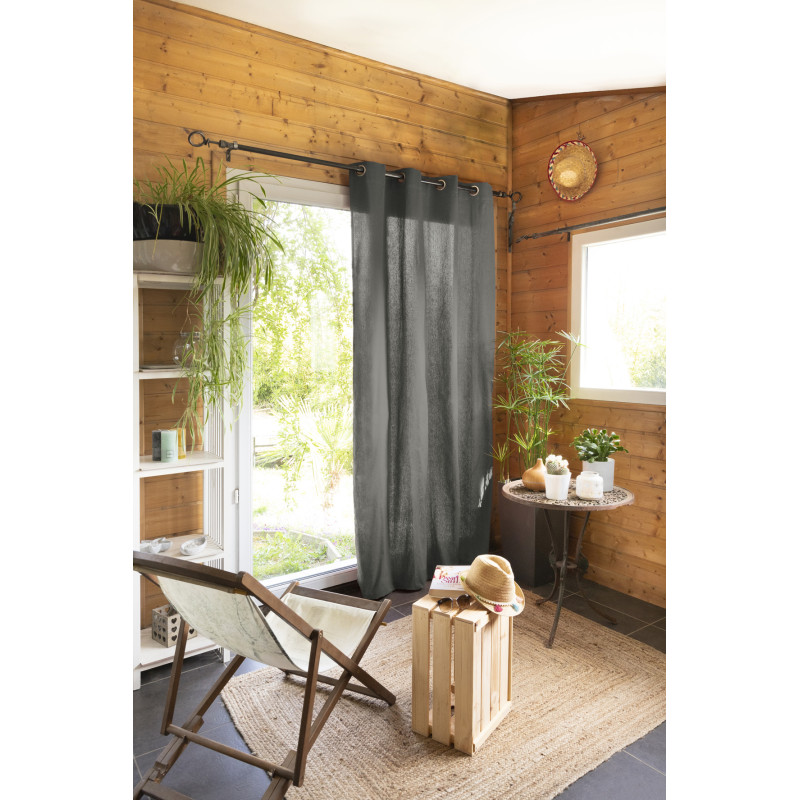 Blackout and Thermal Curtains L'EFFET PAPILLON Grey