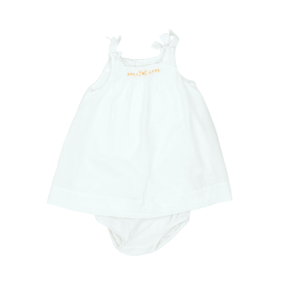 White baby dress - 6 months JACADI - Seconde Main White