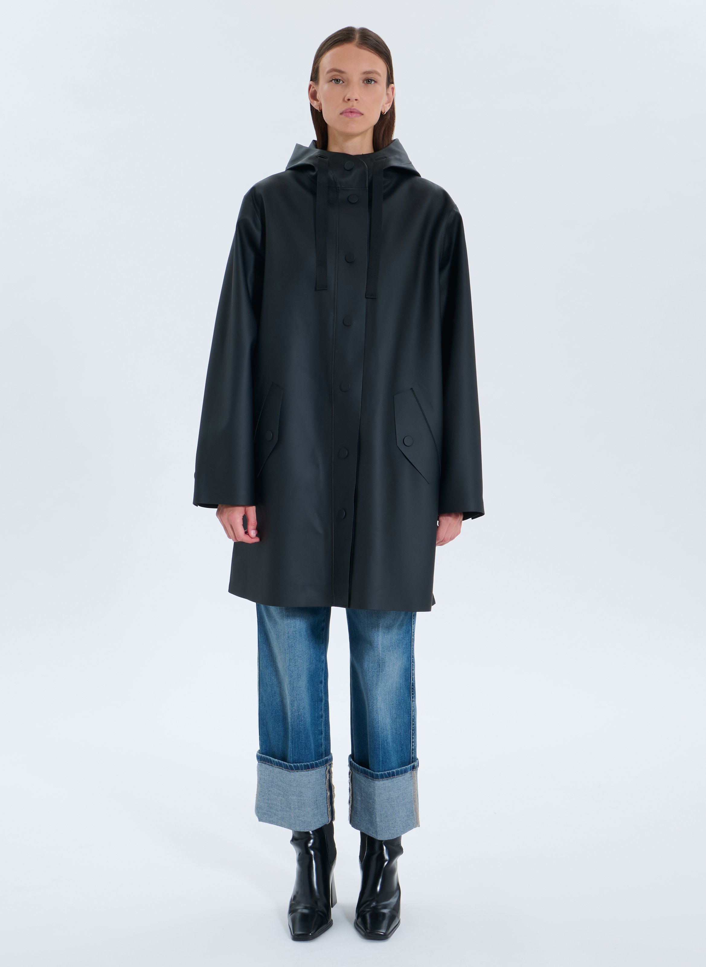 Parka droite col montant ZAPA Noir