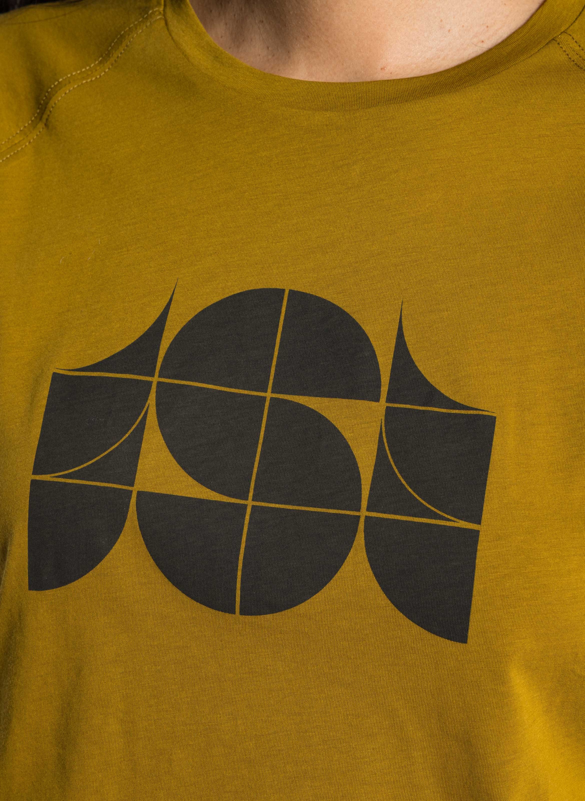 Tee-shirt sérigraphié en coton SOEUR Marron