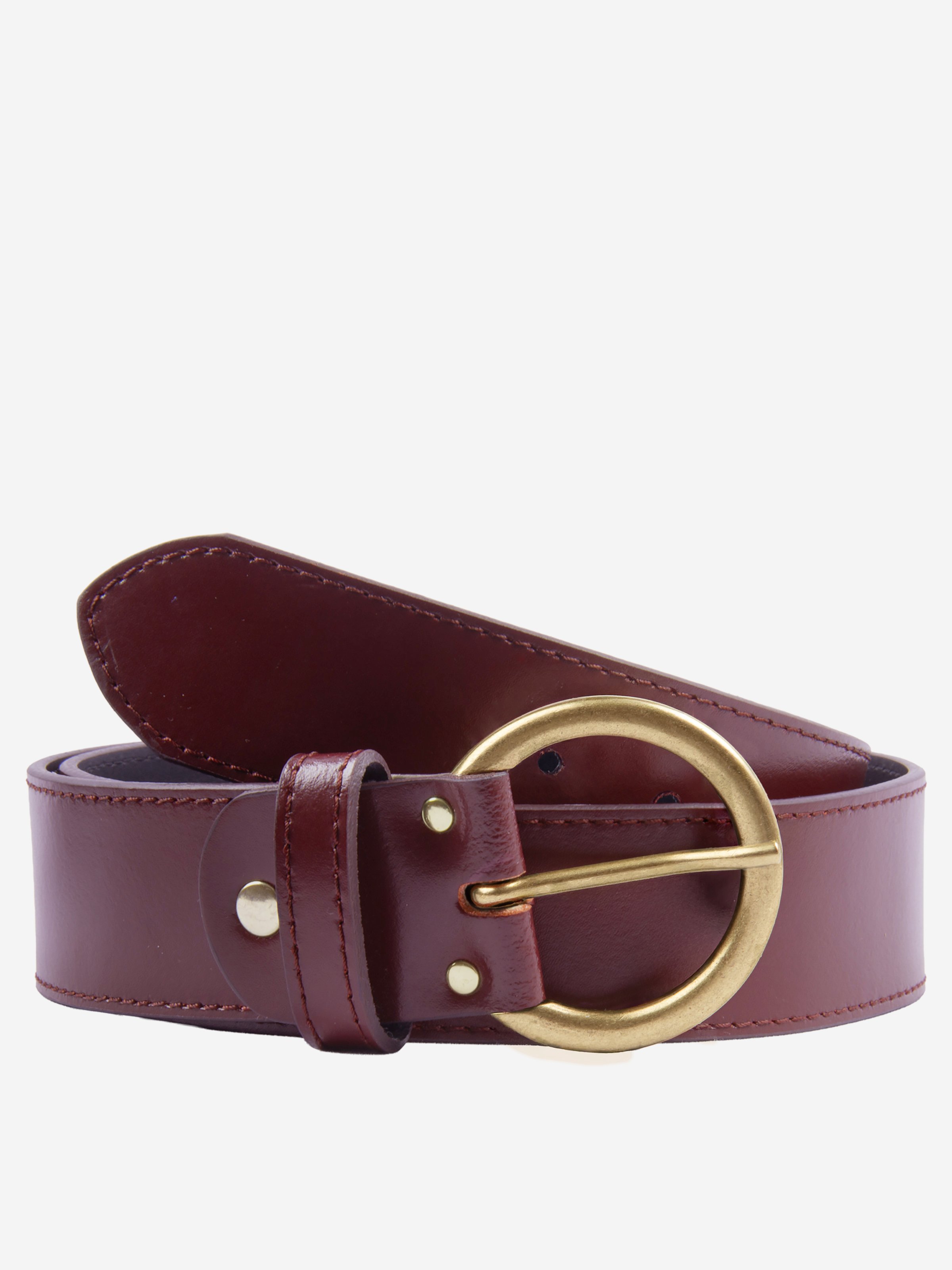 Smooth leather bohemian belt JULES & JENN Red