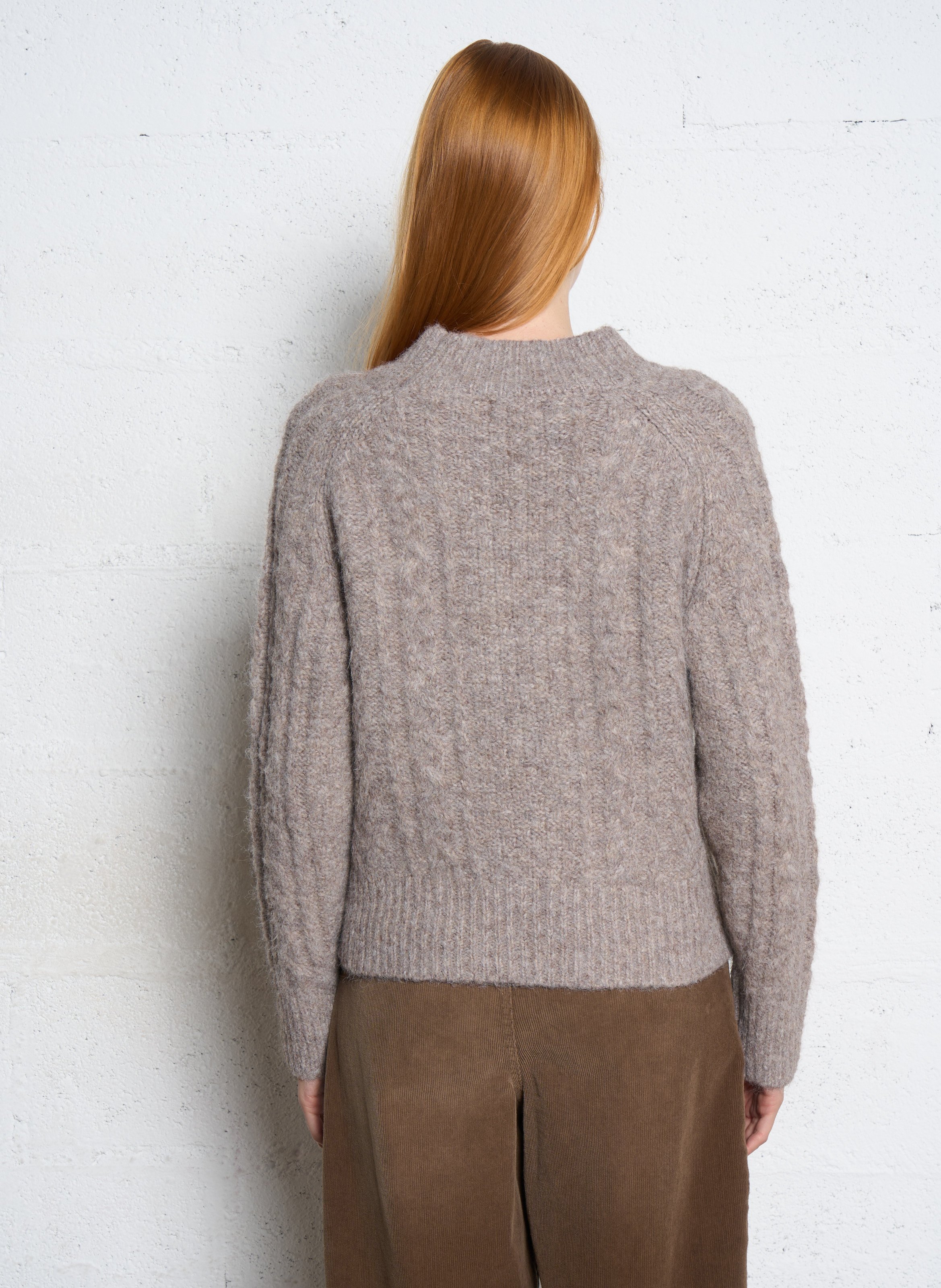 Pull col rond  SEE U SOON Beige