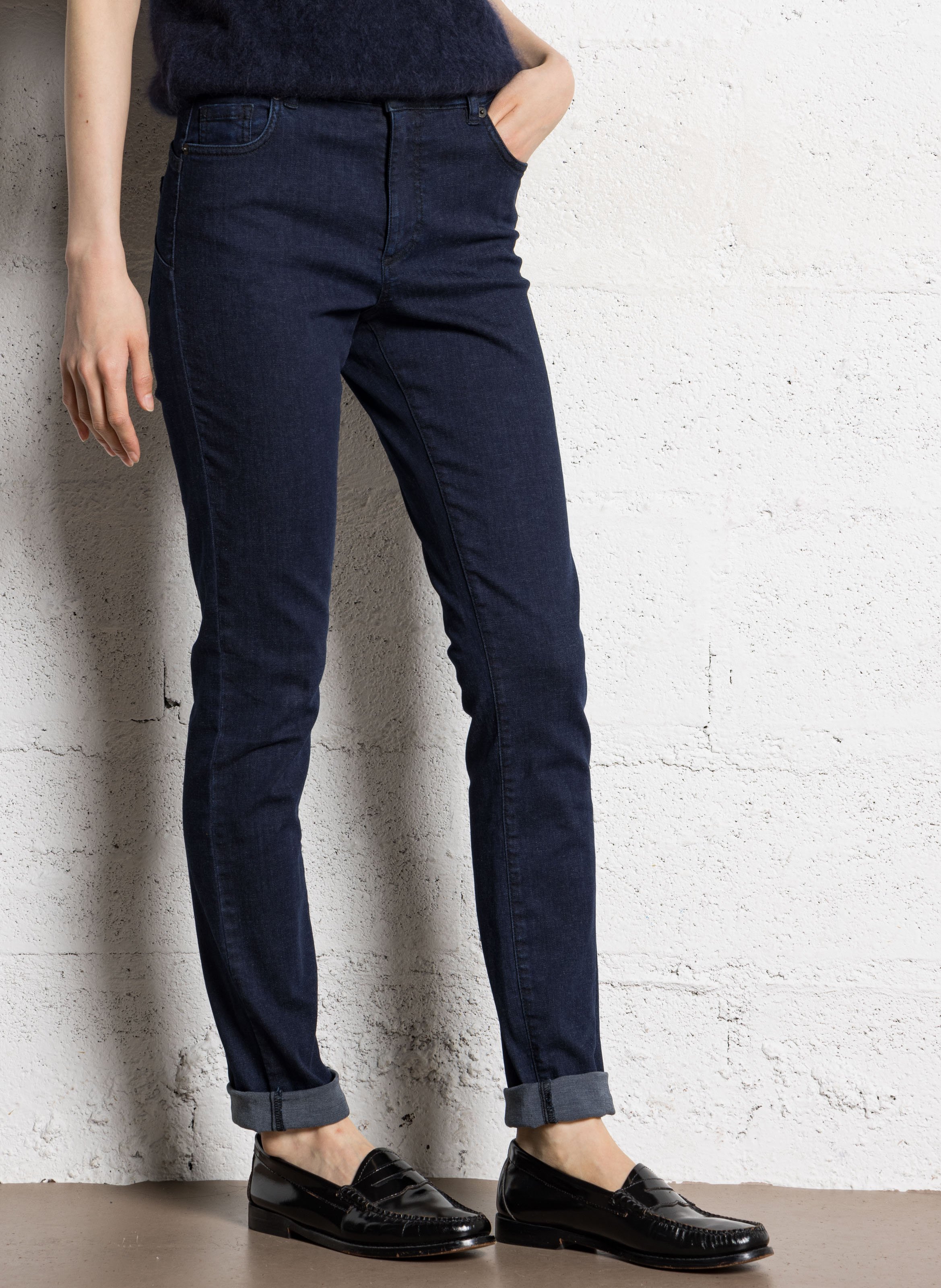 Skinny jeans - katoenblend IKKS Blauw
