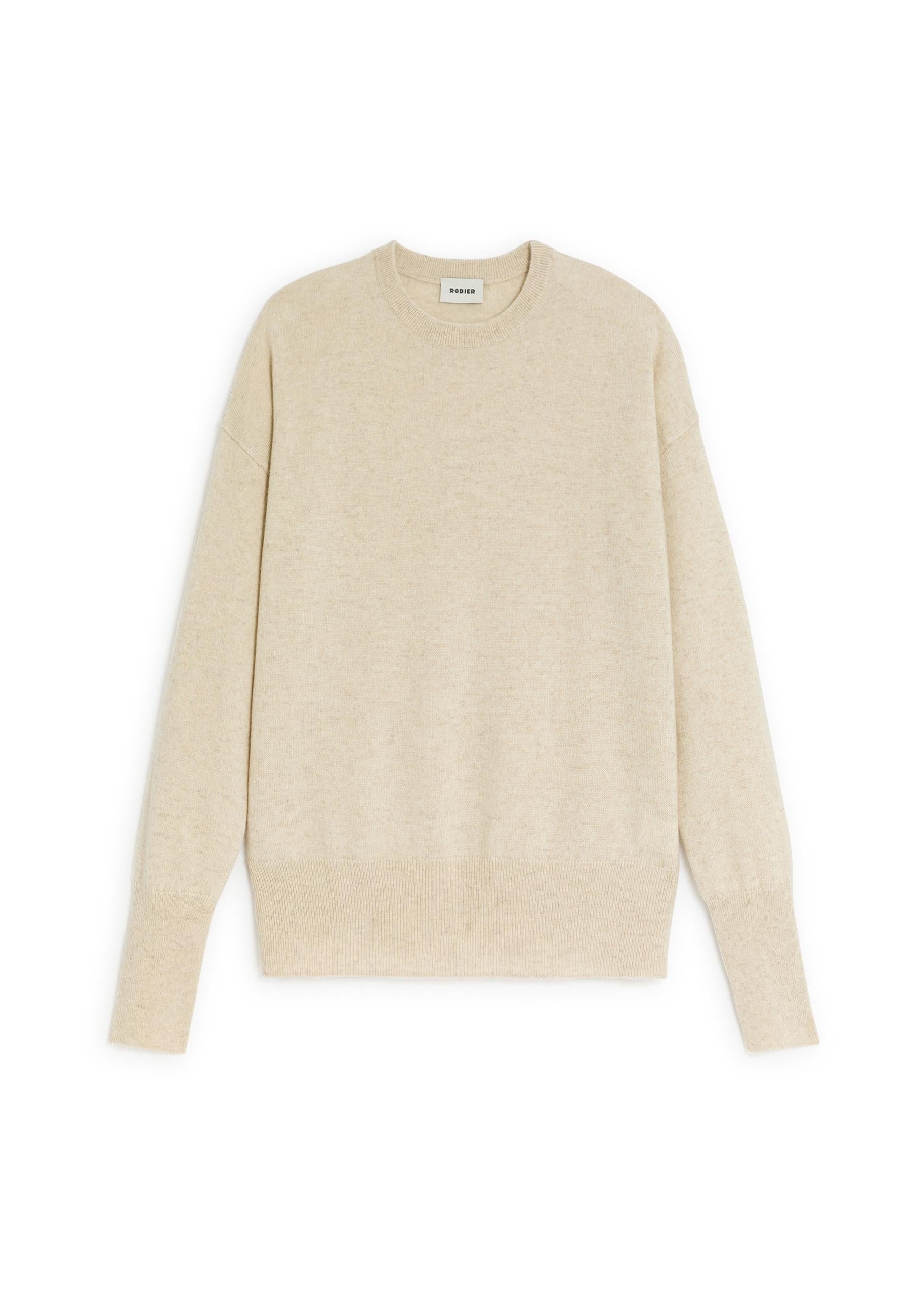 Belted cashmere sweater RODIER White