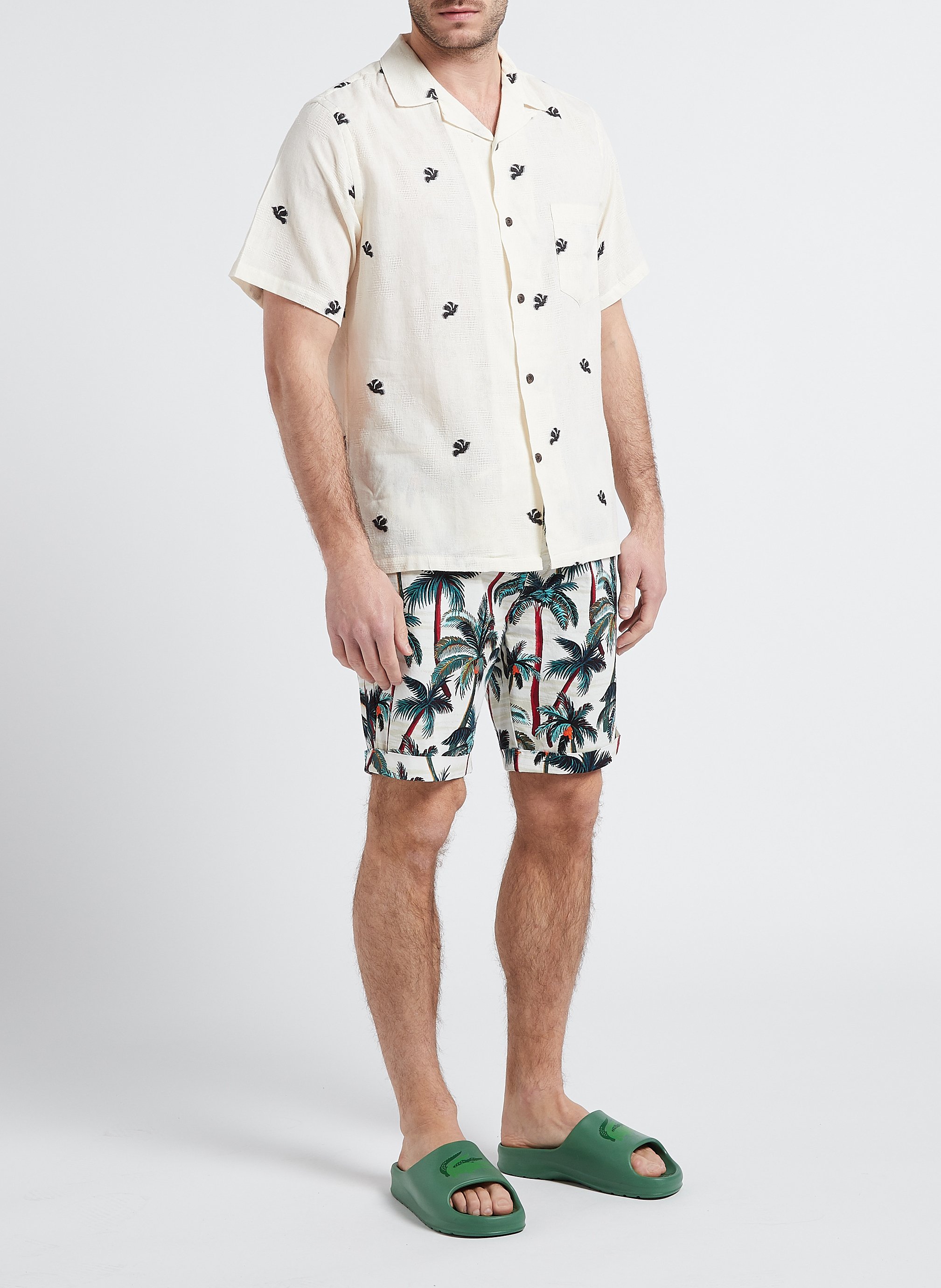Short van katoenmix met print SCOTCH AND SODA Veelkleurig