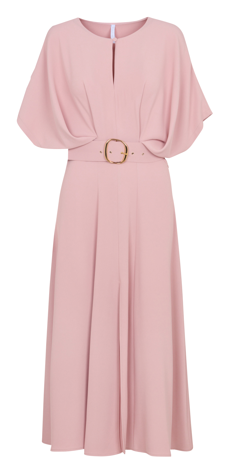 Lange jurk met ronde hals IMPERIAL Pink