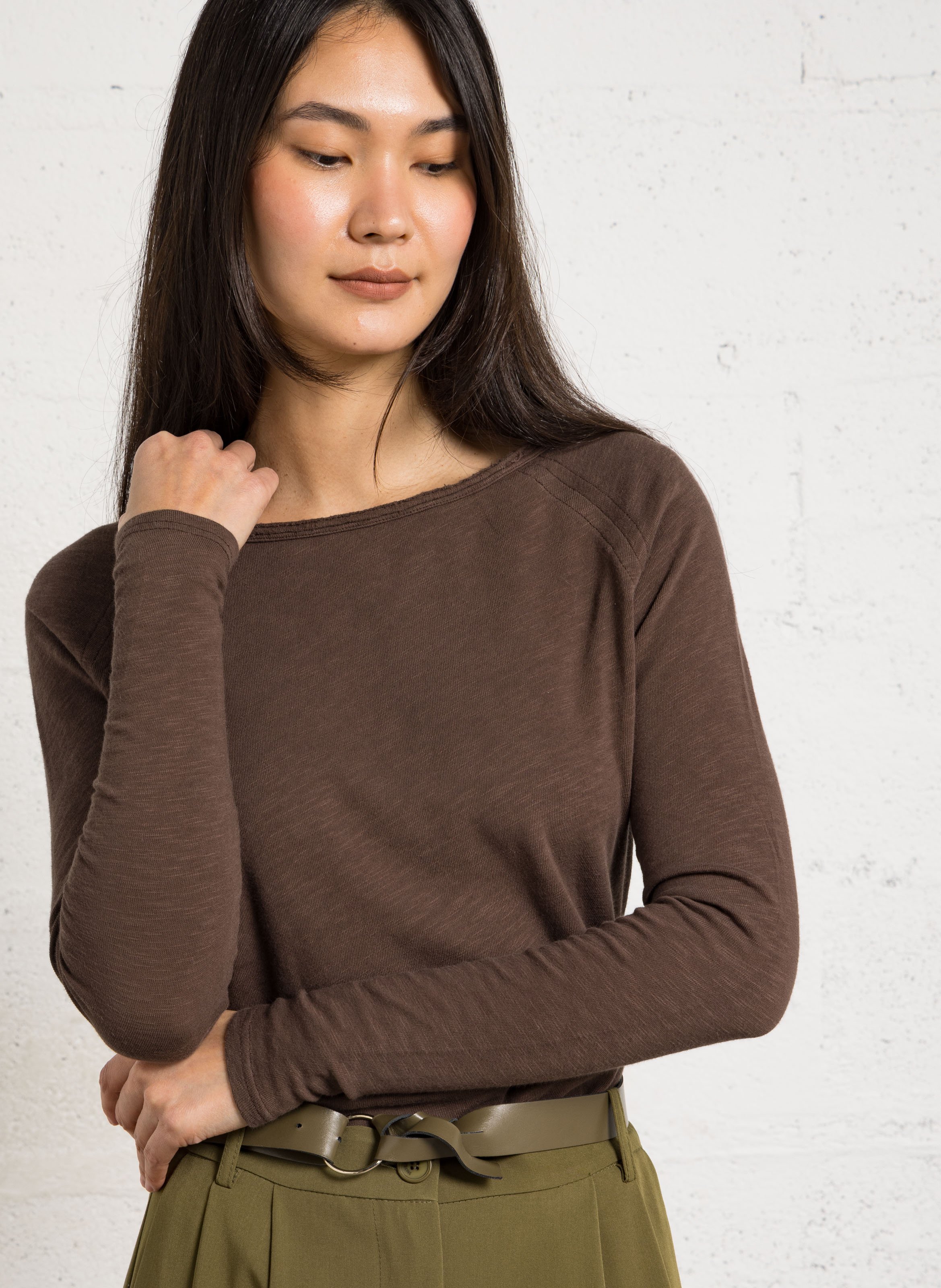 Tee-shirt col rond en coton AMERICAN VINTAGE