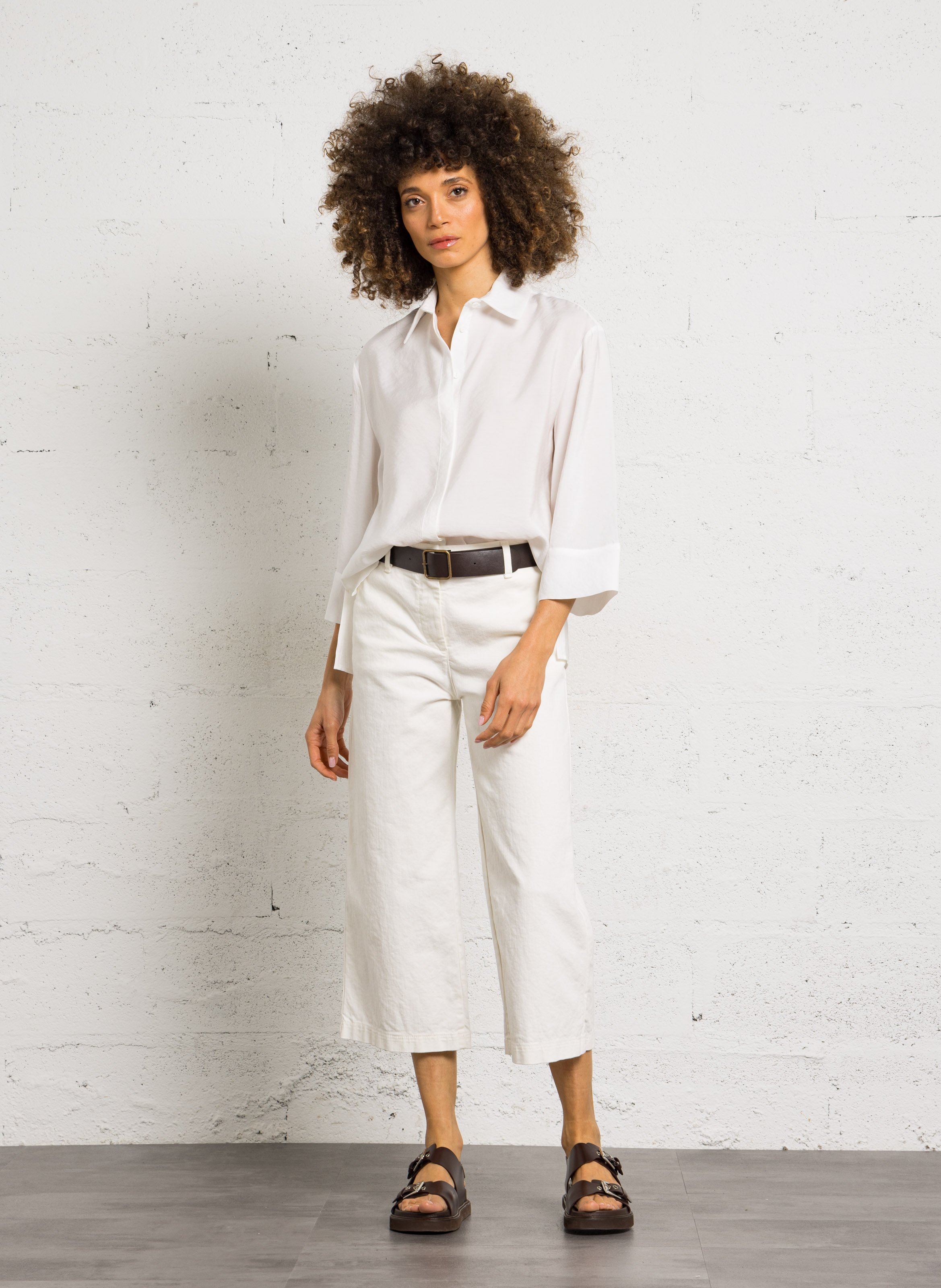 Chemise col classique PLEASE White