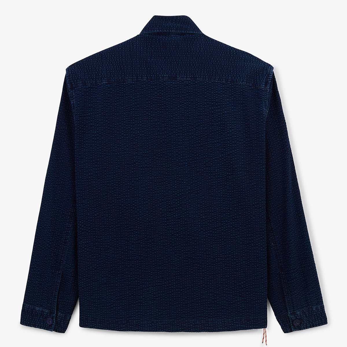 Worker jacket in seersucker SERGE BLANCO Blue