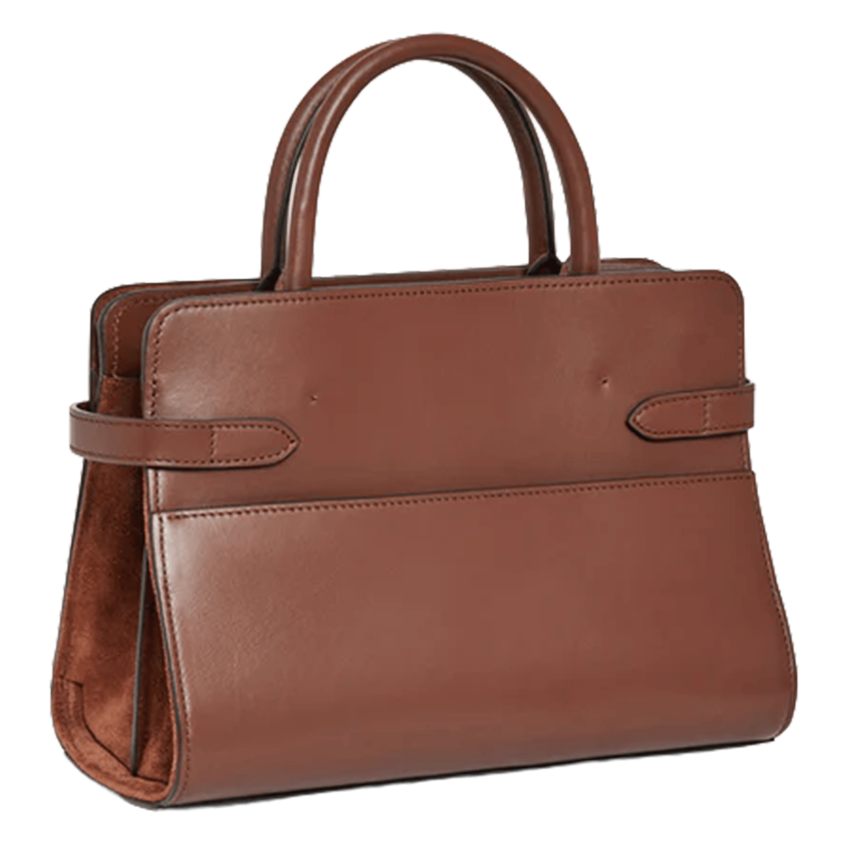 A-line leather skirt LE TANNEUR Brown