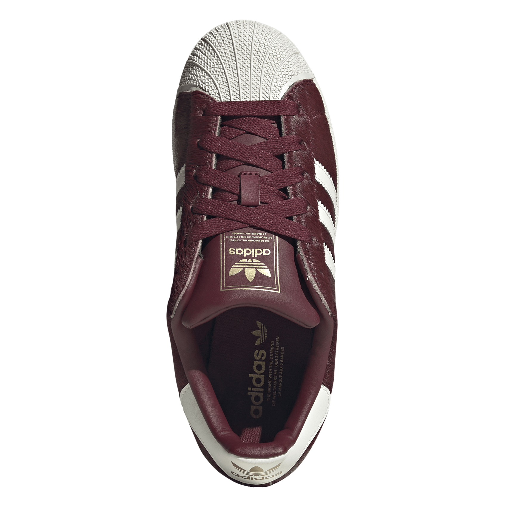 Baskets basses à lacets unies ADIDAS Rouge