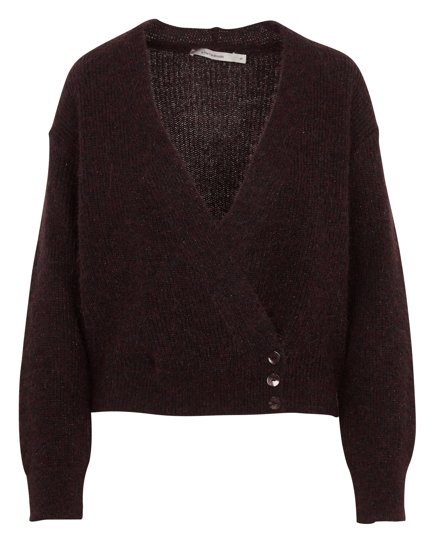 V-neck vest LA FEE MARABOUTEE Brown