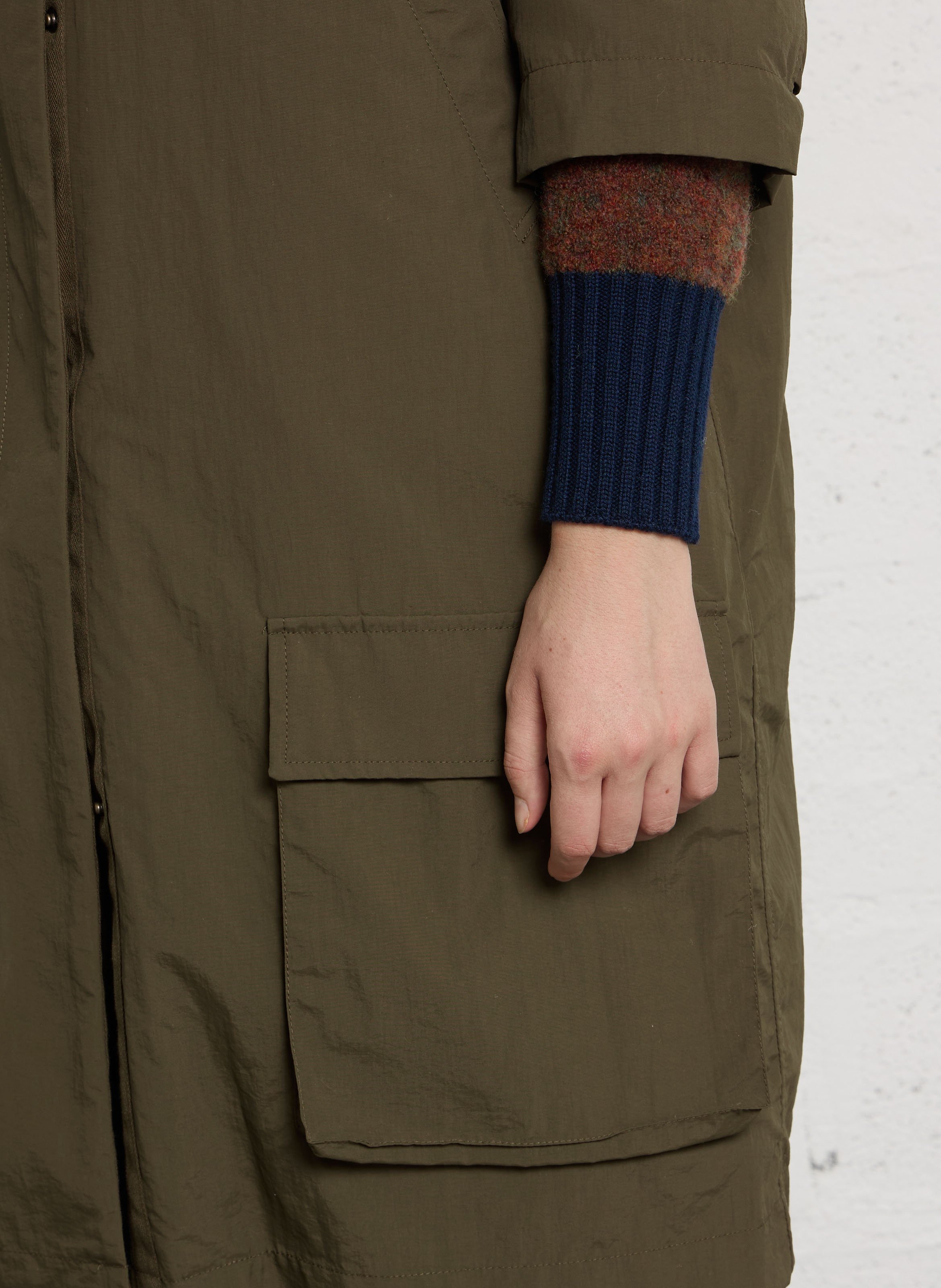 Doudoune oversize col montant MOMONI Vert