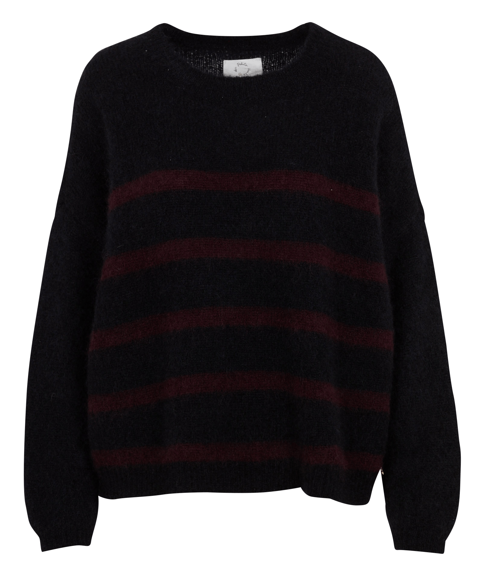 Oversized Striped Mohair Blend Sweater DES PETITS HAUTS Multicolored