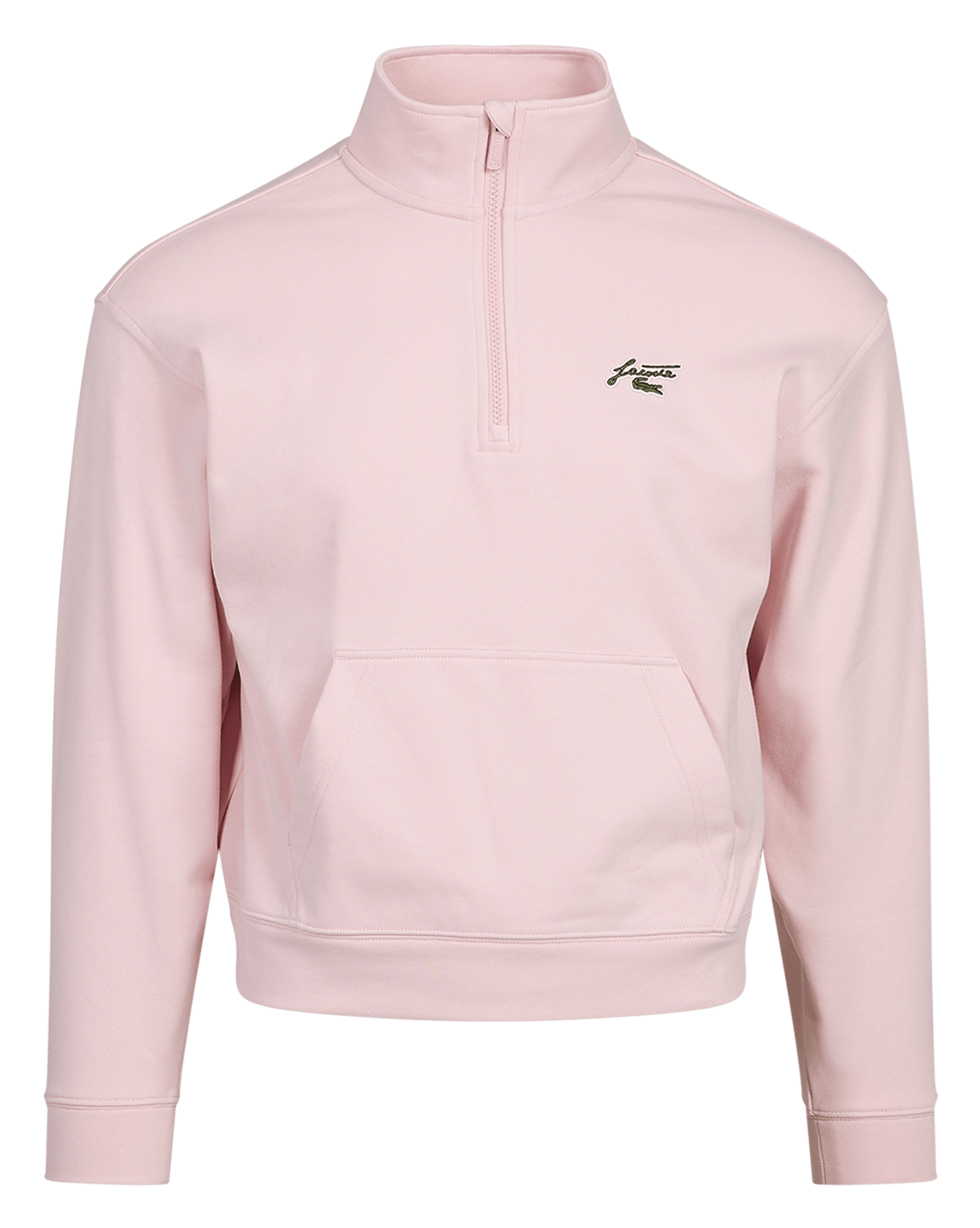 Gerade geschnittenes Sweatshirt mit Stehkragen und Reißverschluss LACOSTE Rosa