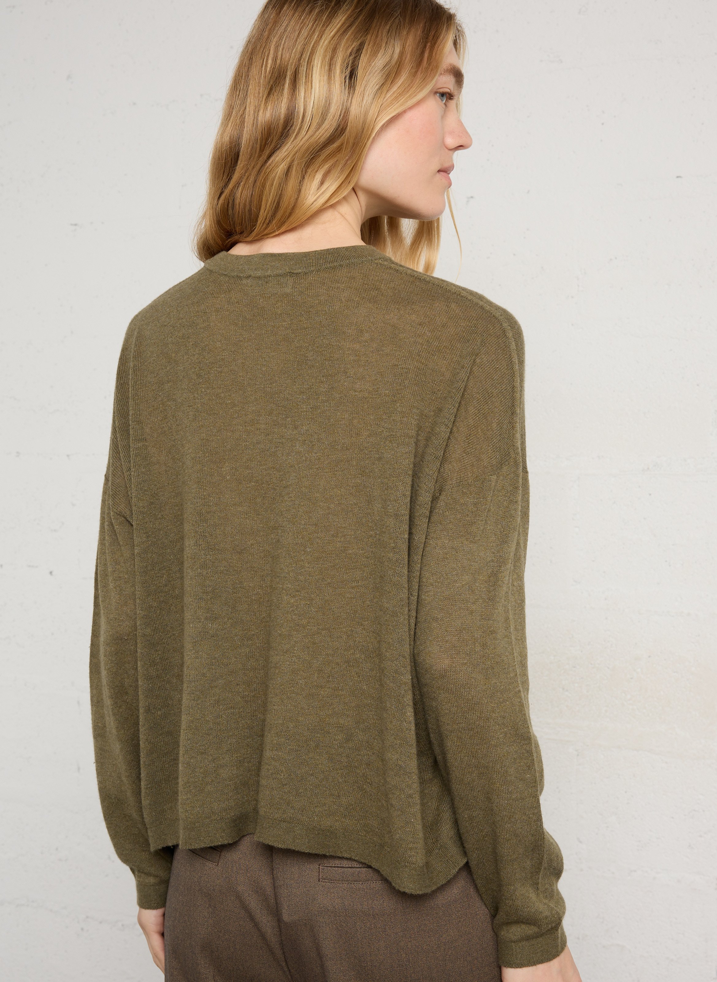 Oversize Baumwollpullover AMERICAN VINTAGE Grun