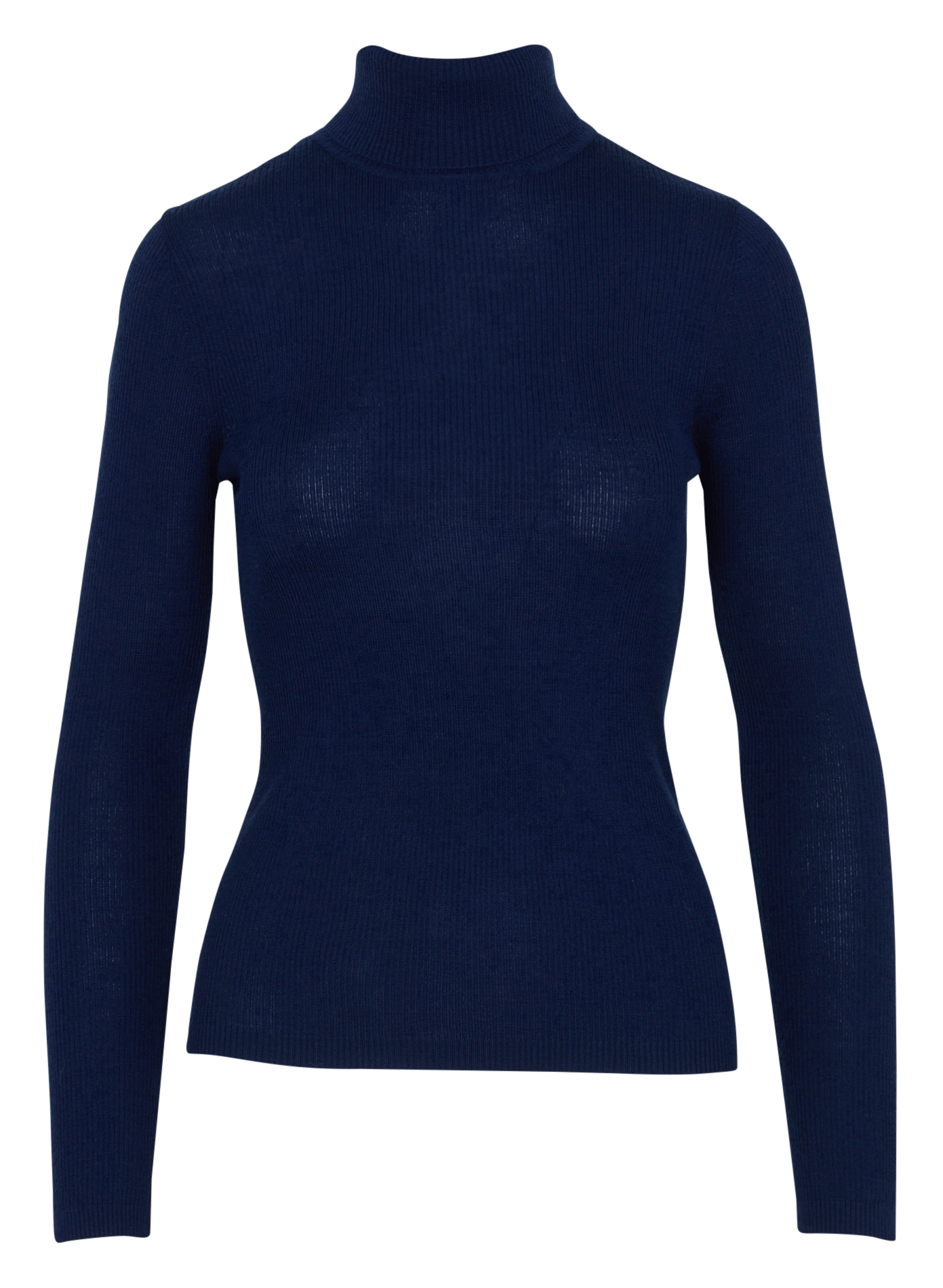 Figurbetonter Rollkragenpullover aus Wollmix KOOKAI Blau