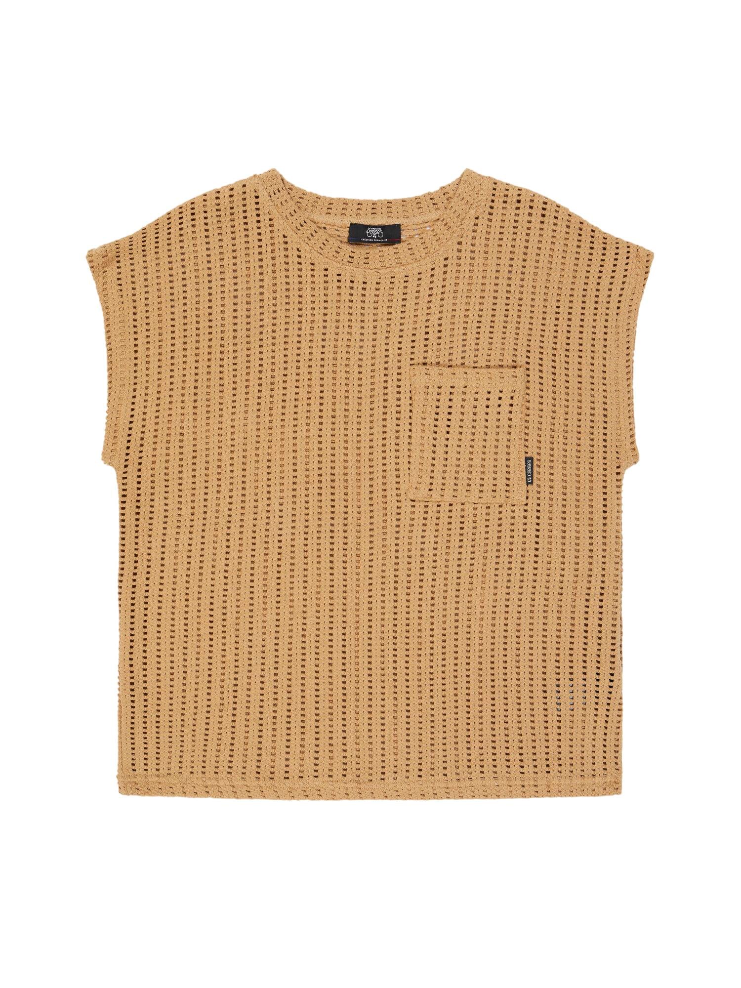 Round-neck T-shirt LE TEMPS DES CERISES Brown