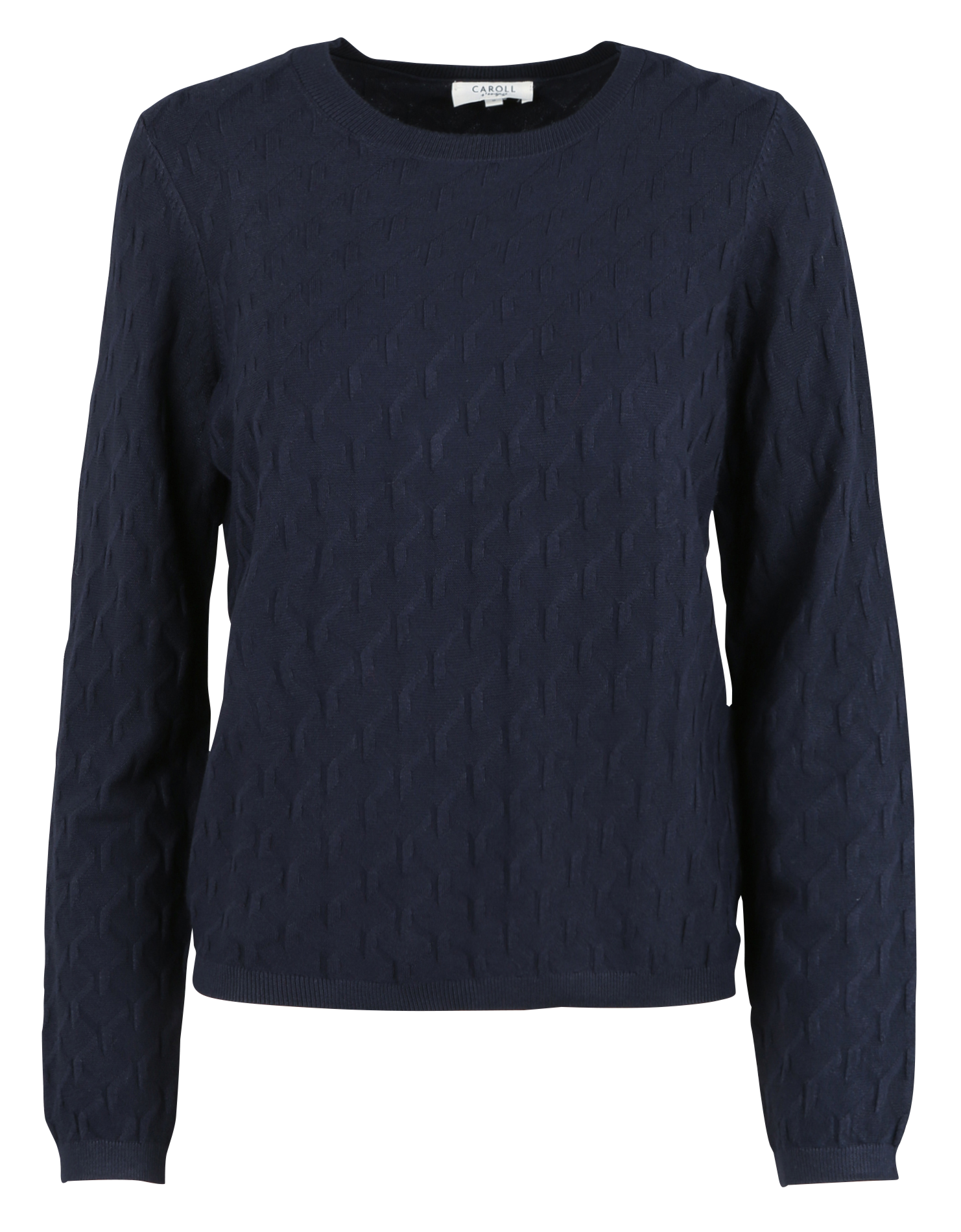 Pull col rond CAROLL Bleu