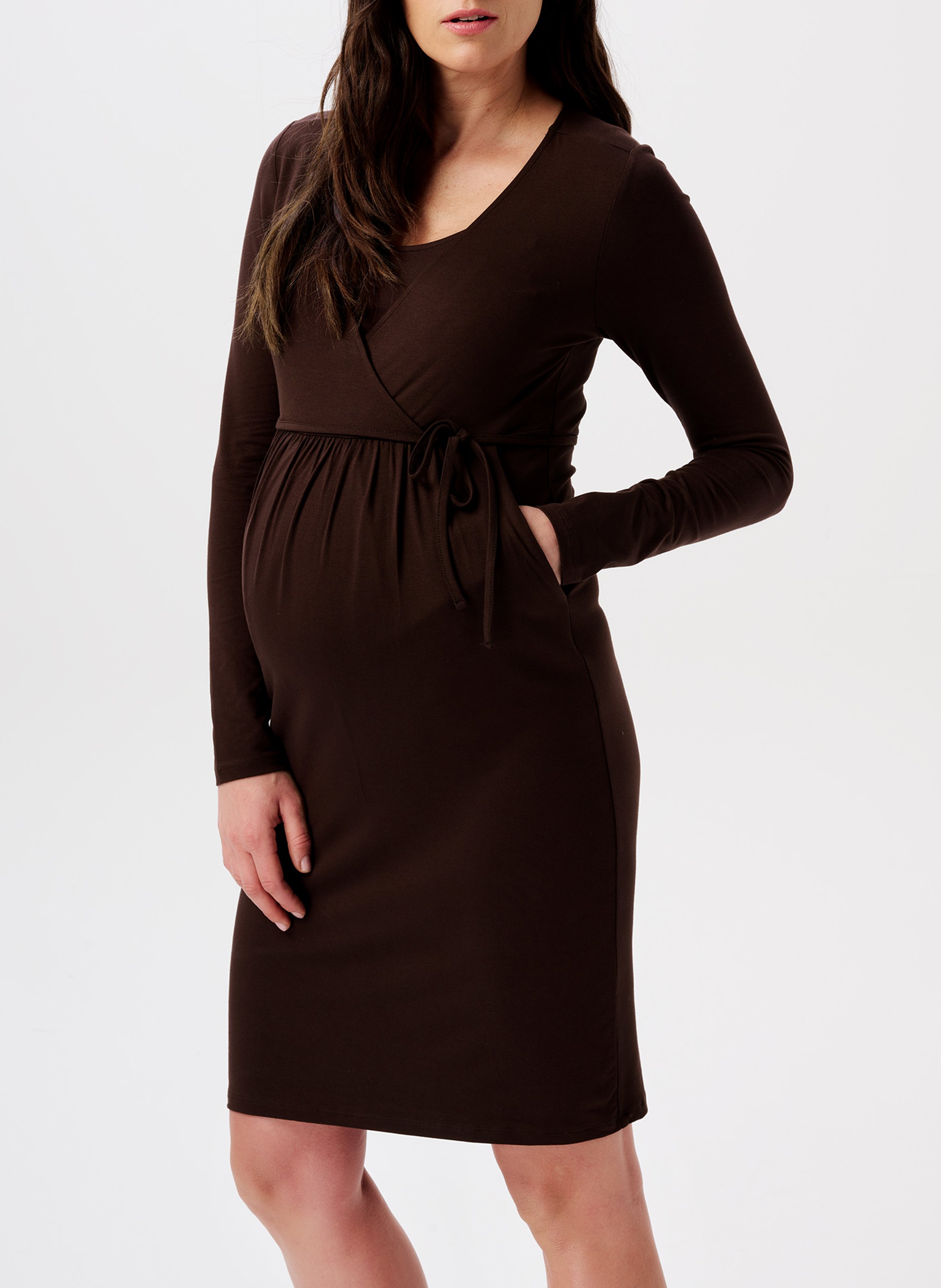 Short nursing dress NOPPIES Beige