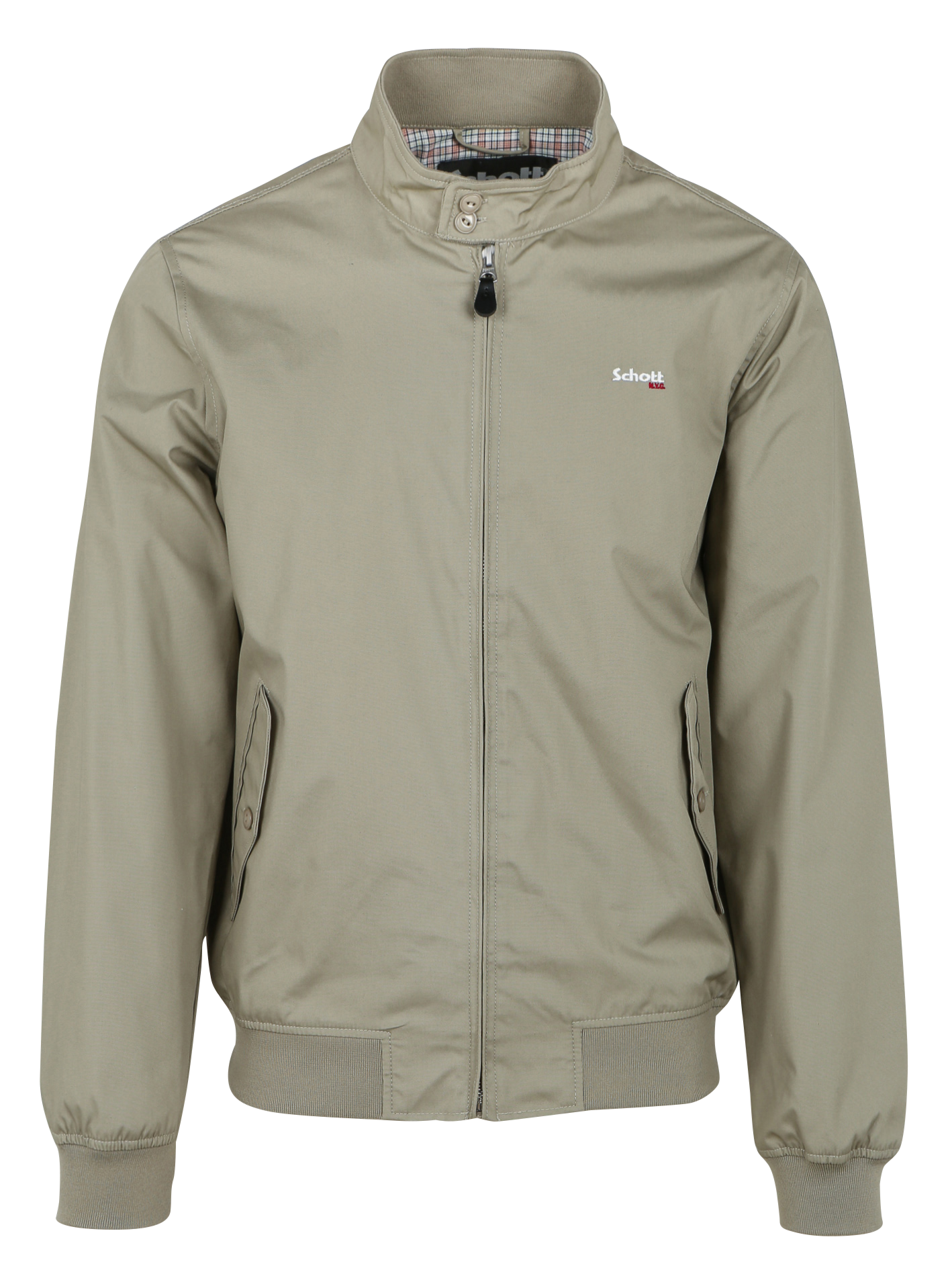 Blouson col montant regular-fit Kaki