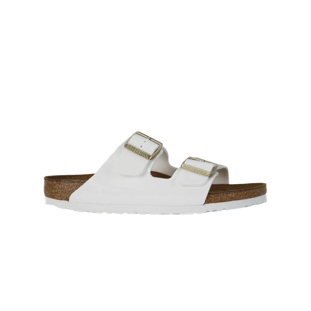 Faux leather sandals BIRKENSTOCK White
