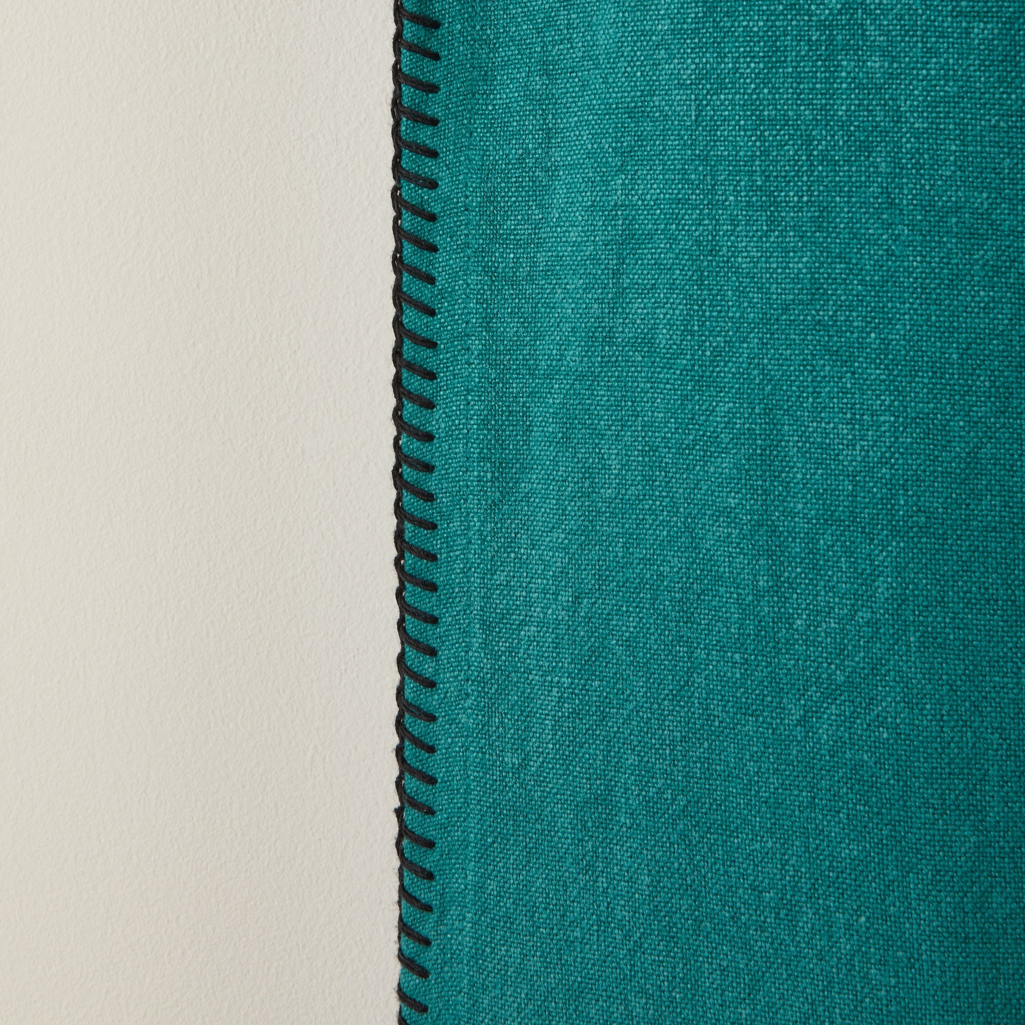 Curtain with black eyelets MADURA Blue