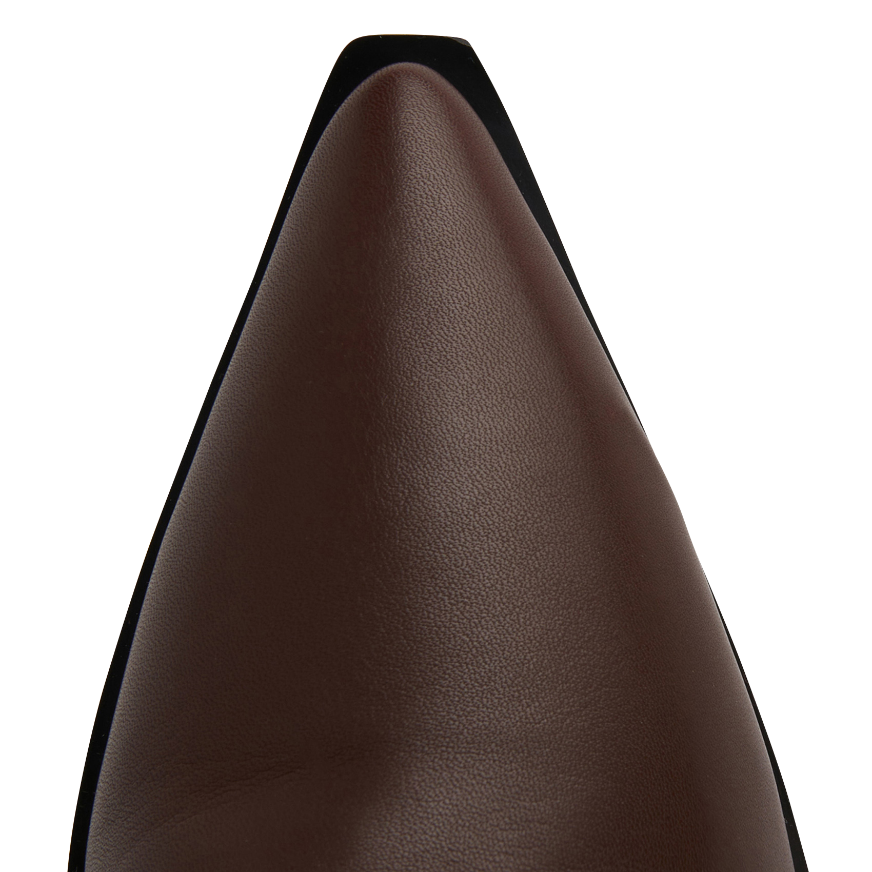 Enkellaarsjes met hak van leer MI/MAI Bruin