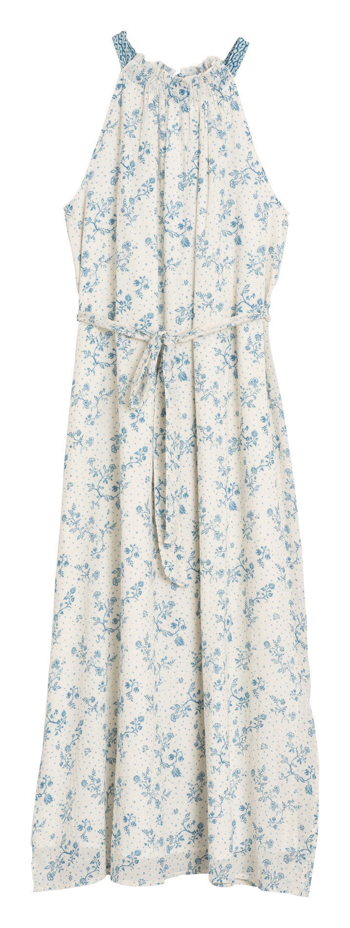 Long printed cotton dress INDI & COLD Beige
