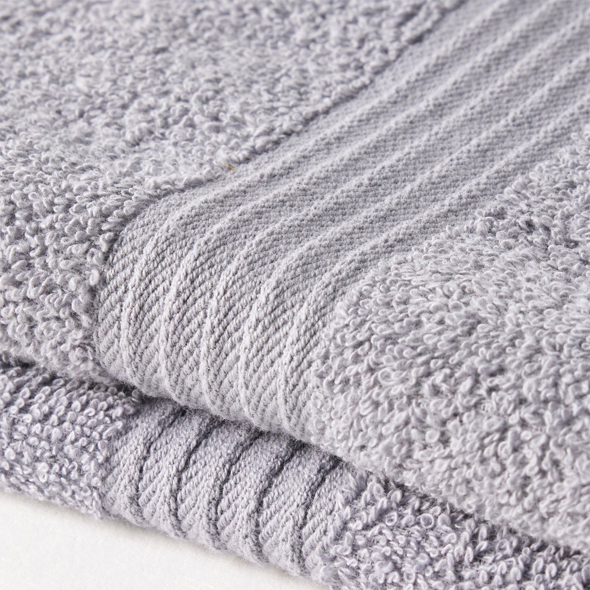 Set of 2 cotton bath towels TODAY LINGE DE MAISON Grey
