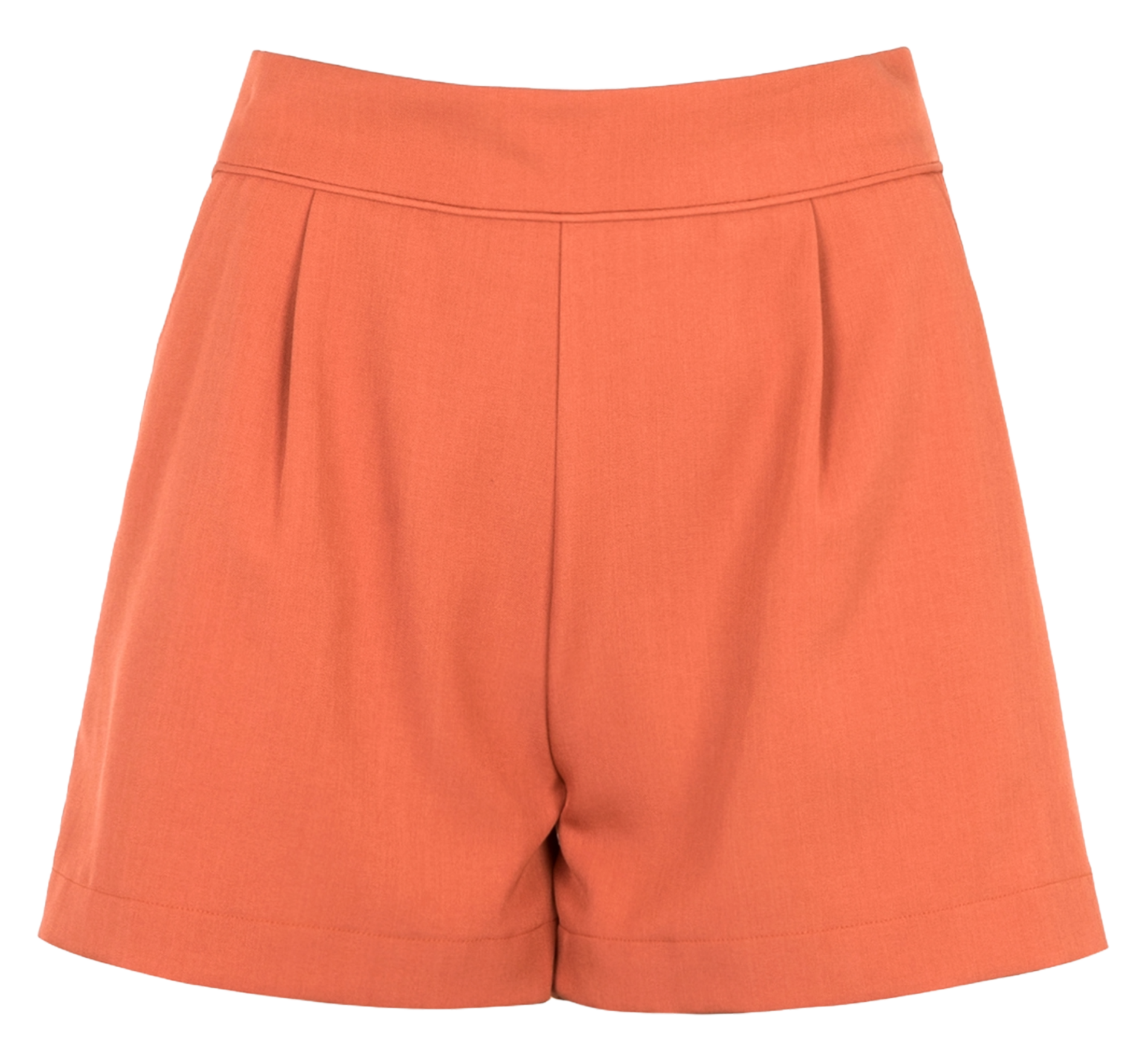 Pleated shorts AN'GE Orange