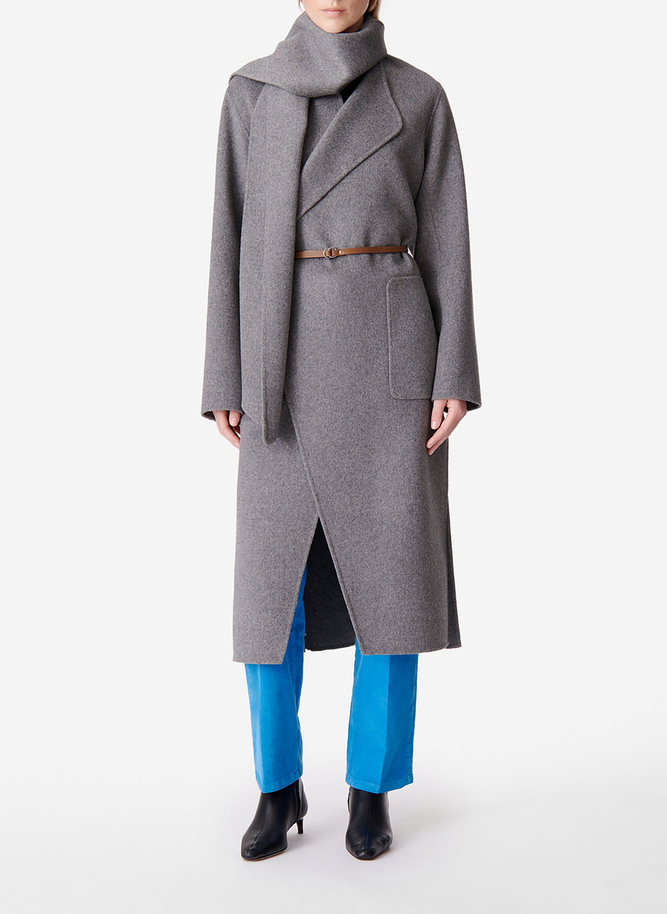 Lange jas VANESSA BRUNO Grijs