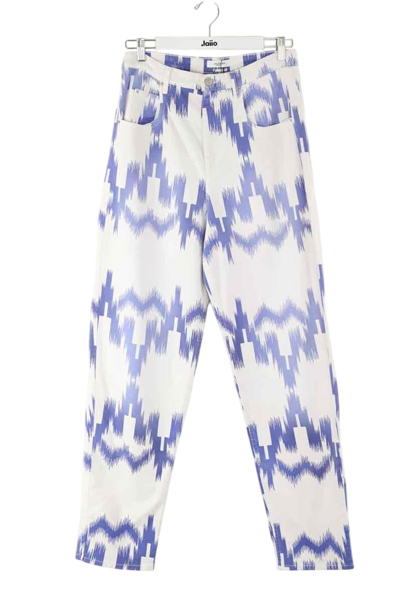 Cotton straight jeans ISABEL MARANT ÉTOILE - SECONDE MAIN White