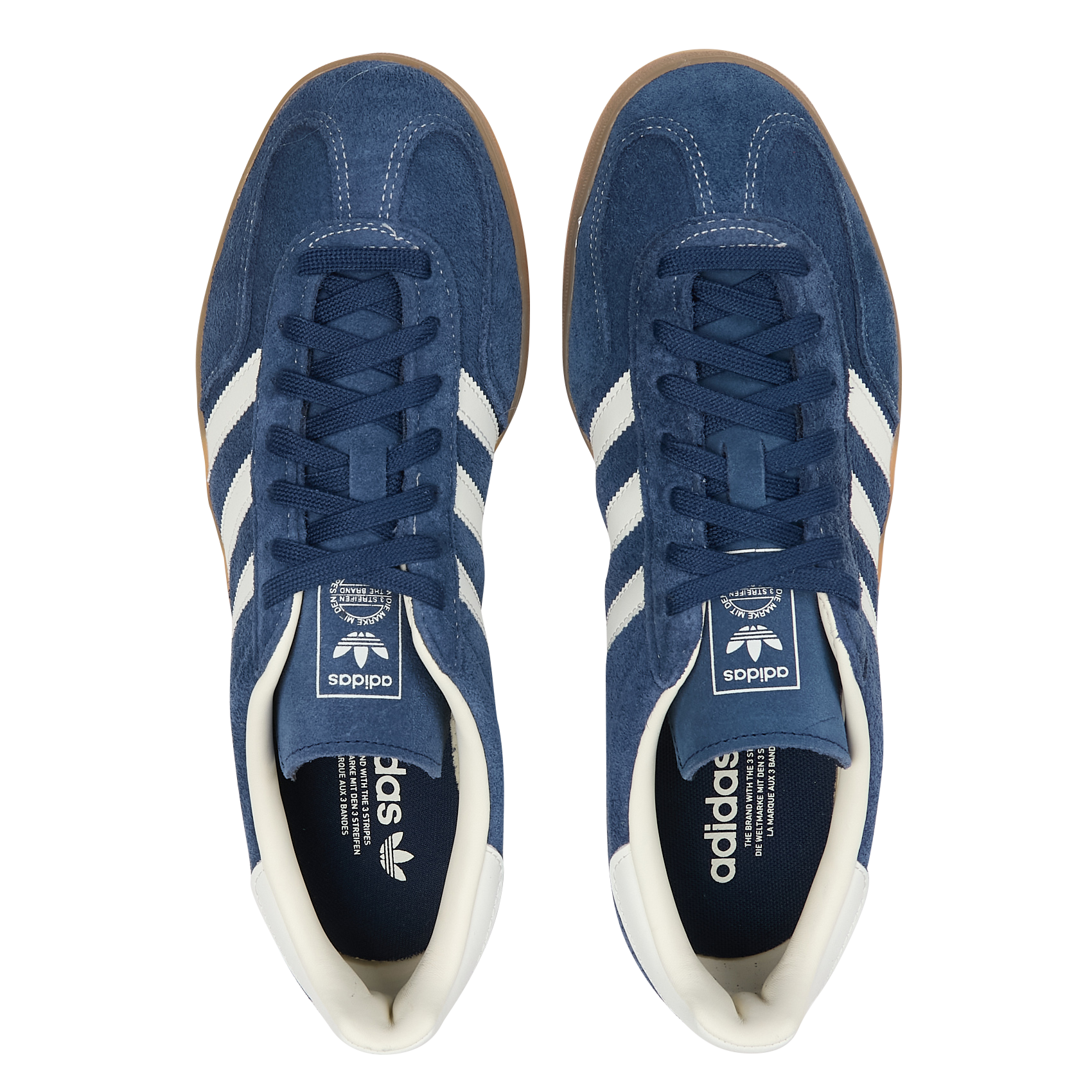 Baskets basses en cuir velours ADIDAS Bleu