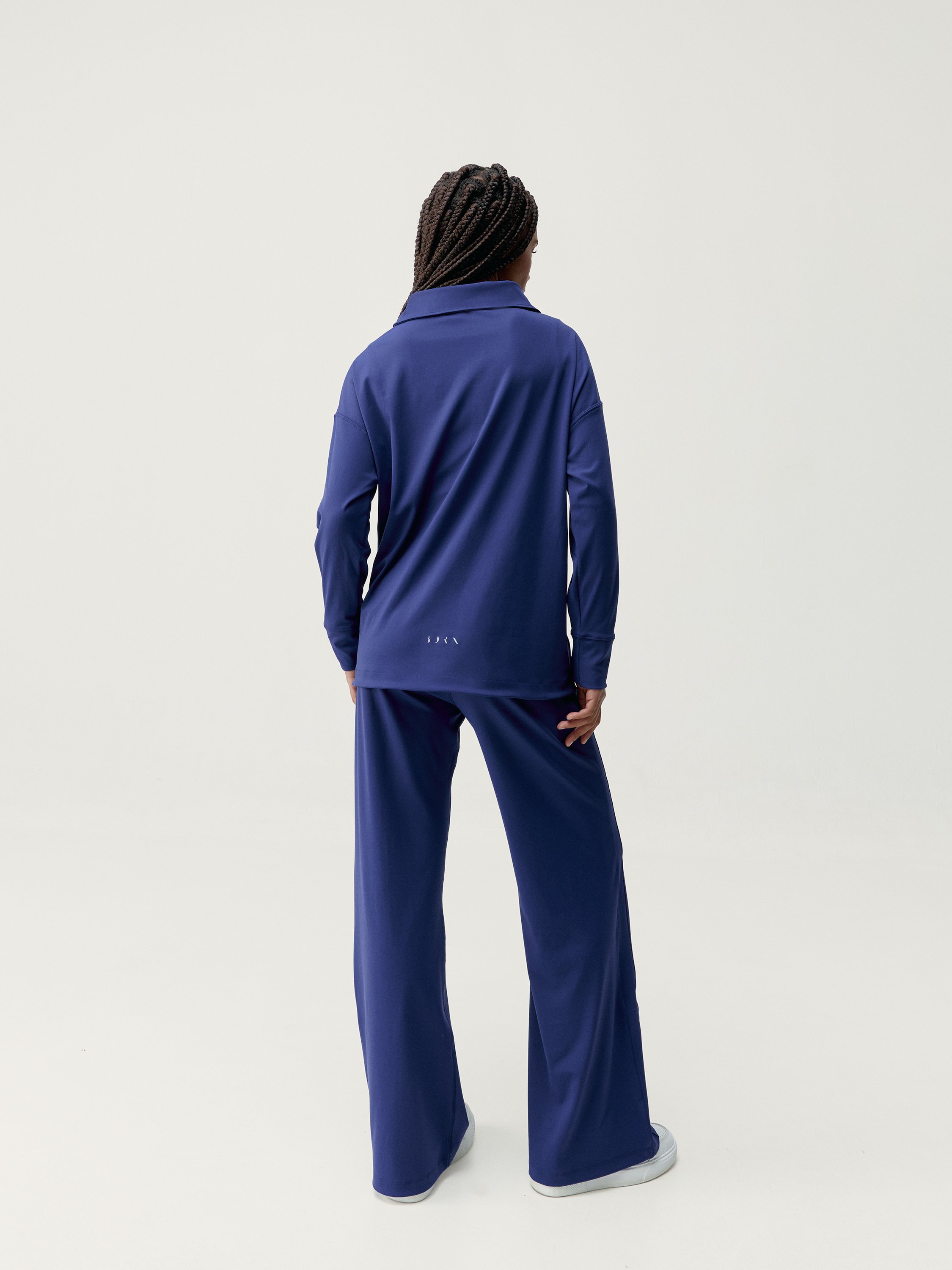 Comfortable straight cut trousers Lua BORN LIVING YOGA Blue