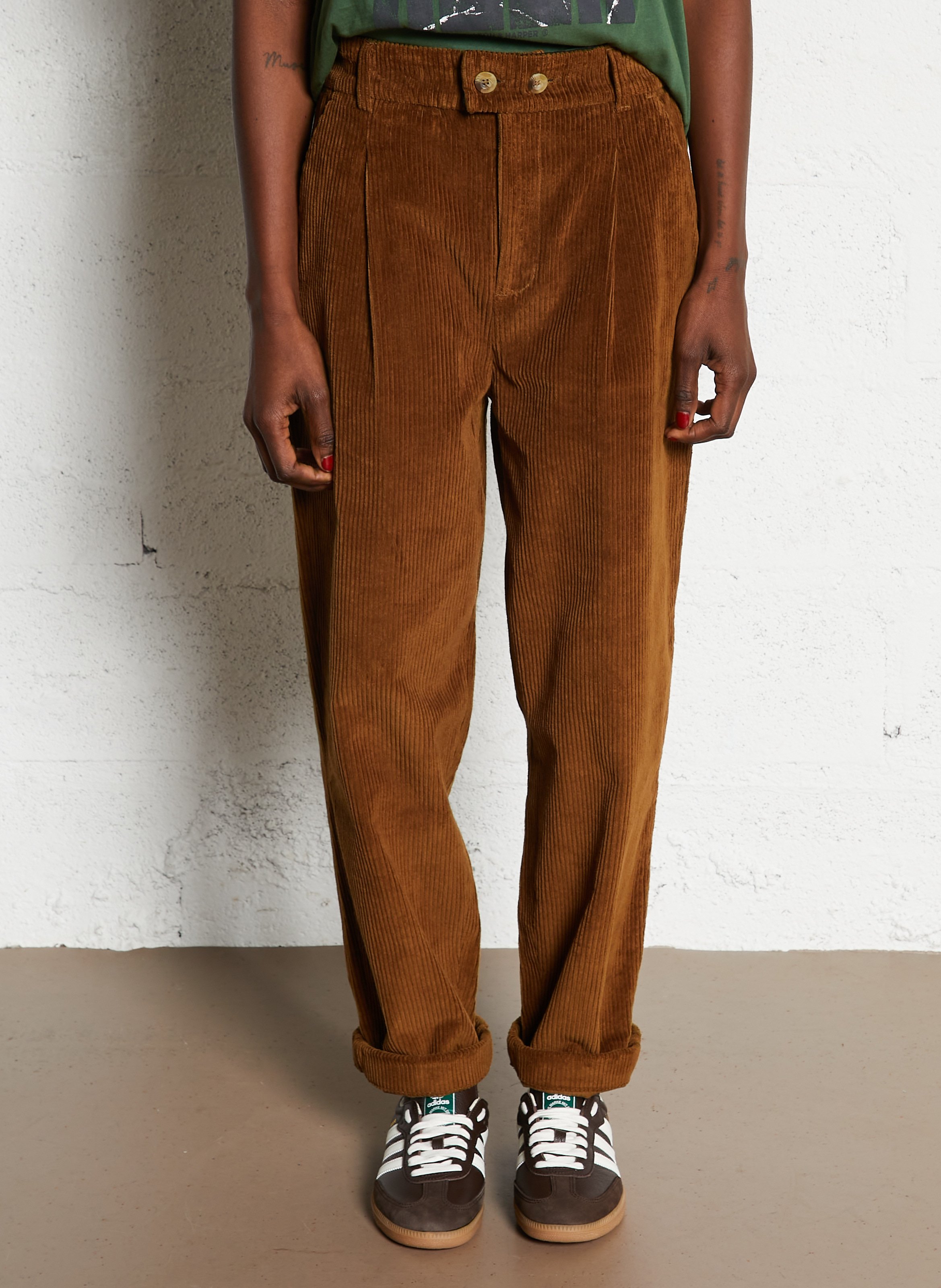 Rechte broek van biokatoen LEON & HARPER