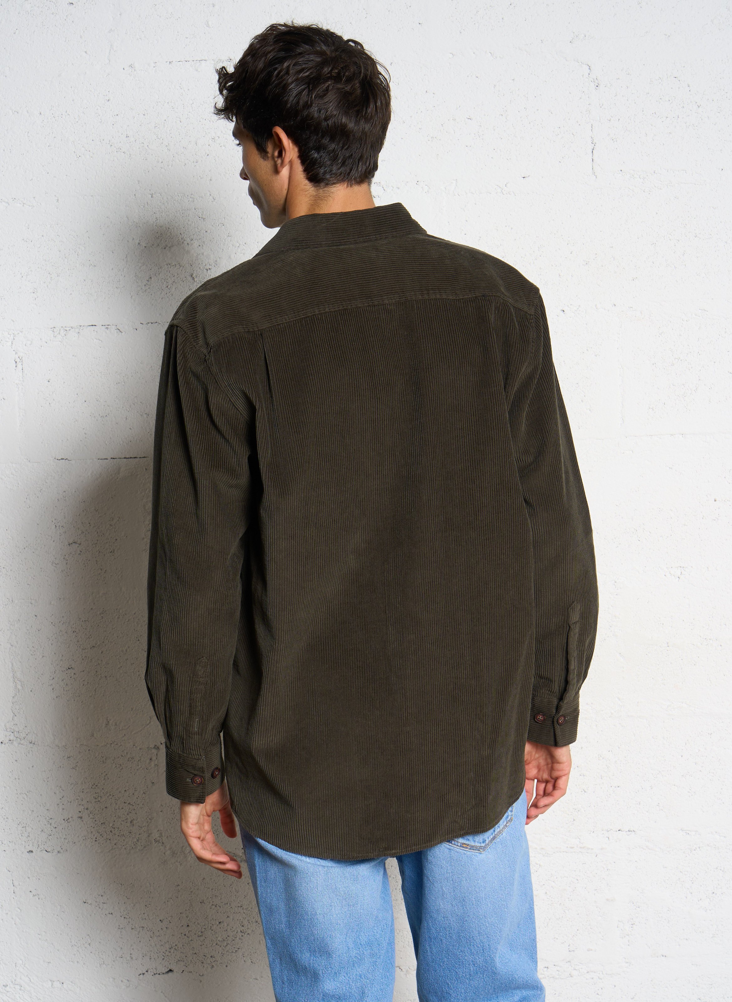 Surchemise col classique en coton ARMOR LUX Kaki