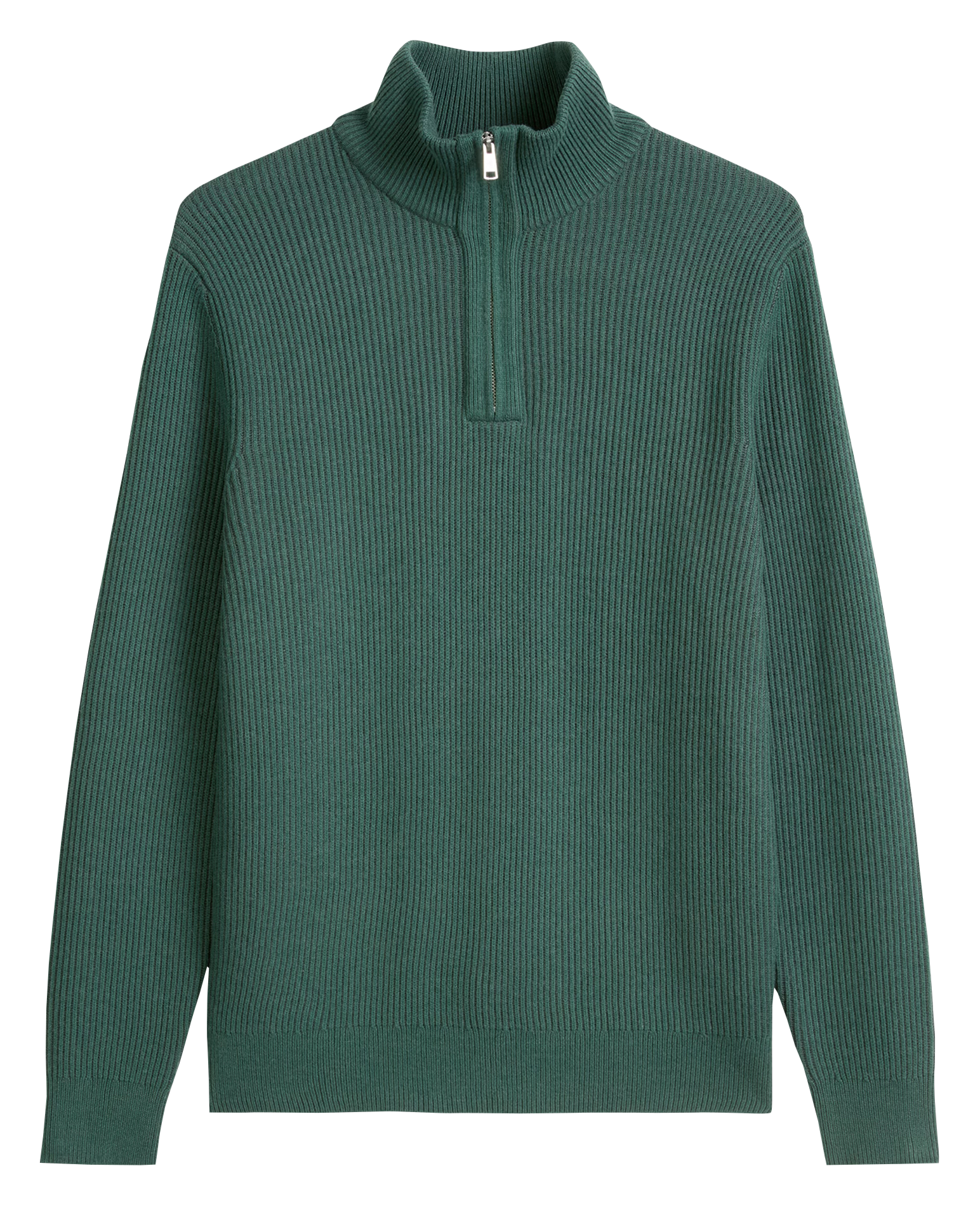 Pull droit col montant en coton mélangé MARC O'POLO Vert
