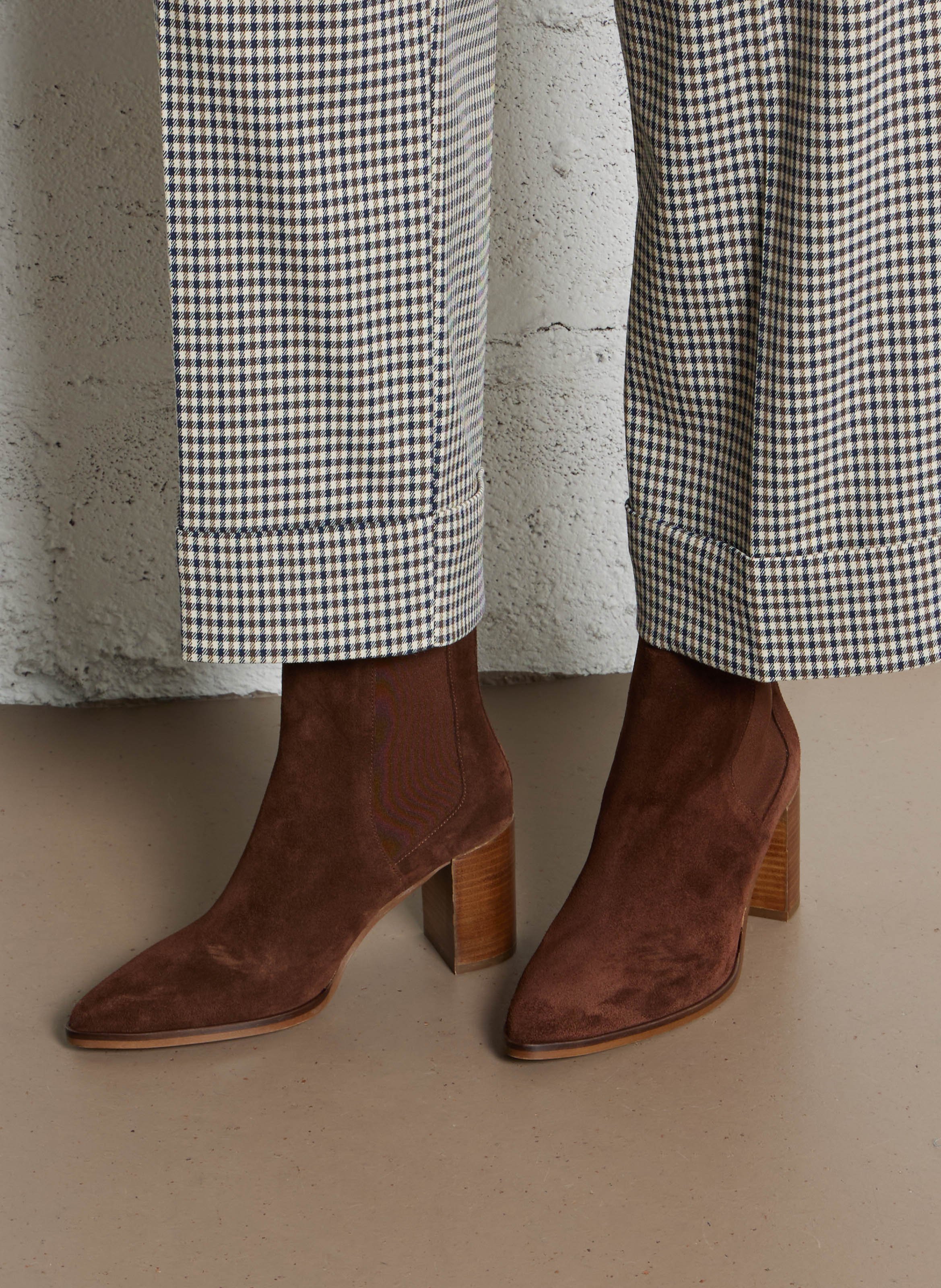 Bianca leather ankle boots MELLOW YELLOW Brown