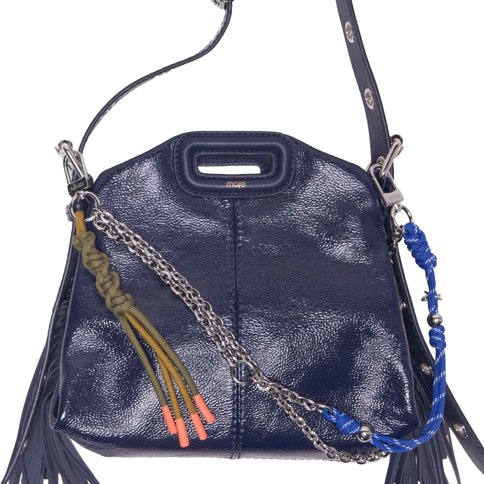 Tashangers met ketting en touw MAJE Veelkleurig