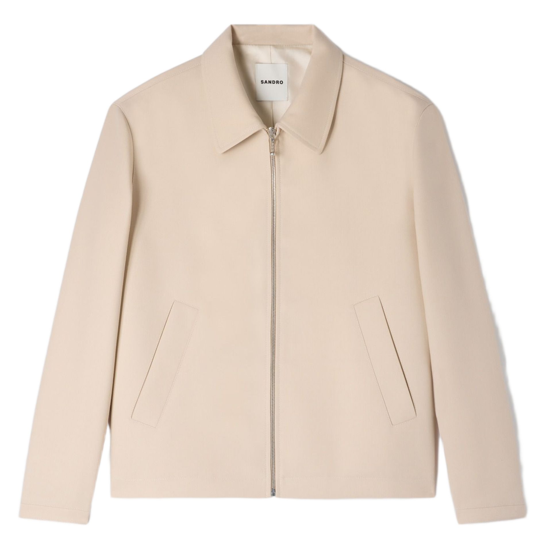 Jack met klassieke kraag SANDRO Beige