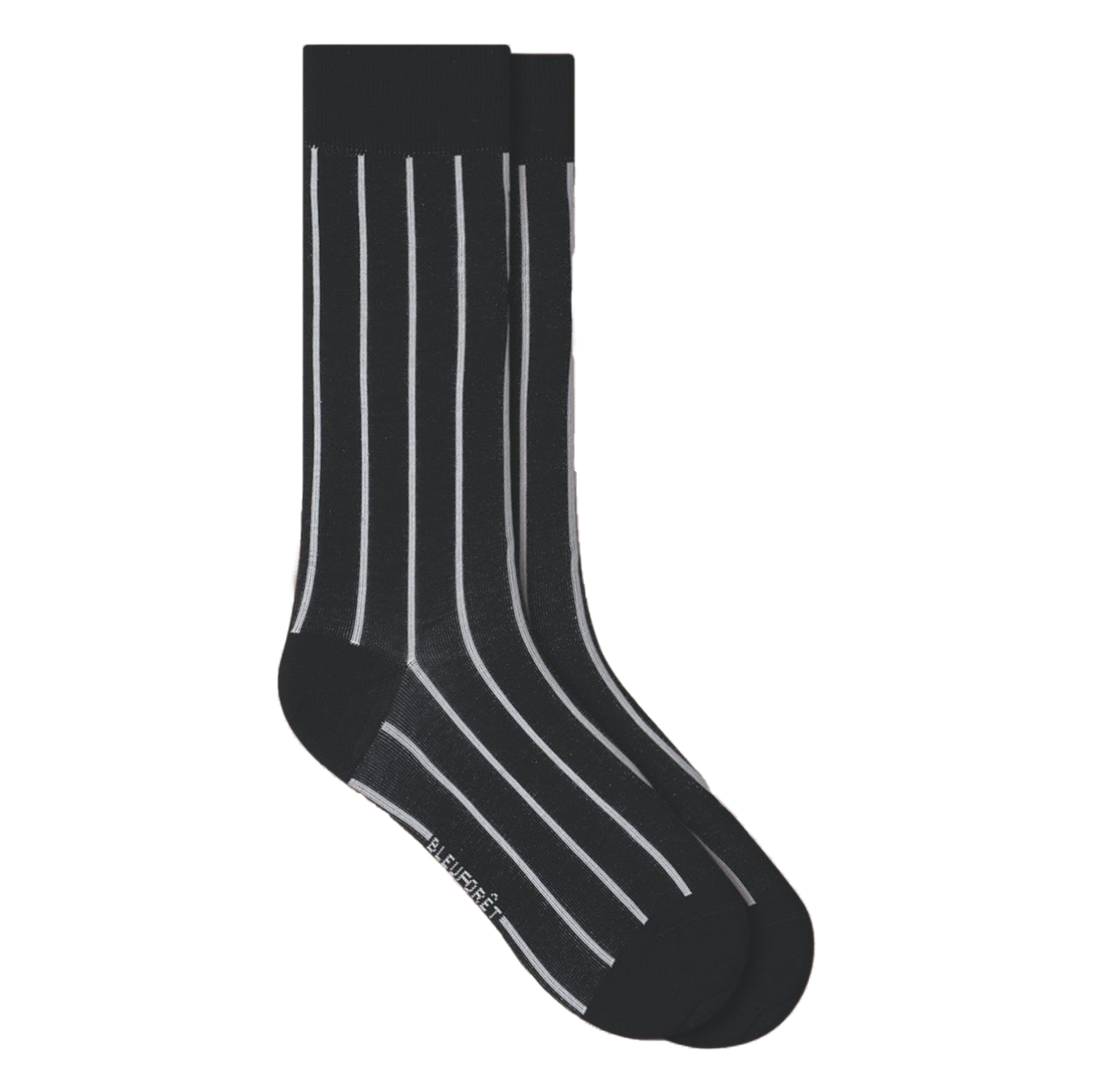 Halbhohe gestreifte Socken BLEUFORET Schwarz