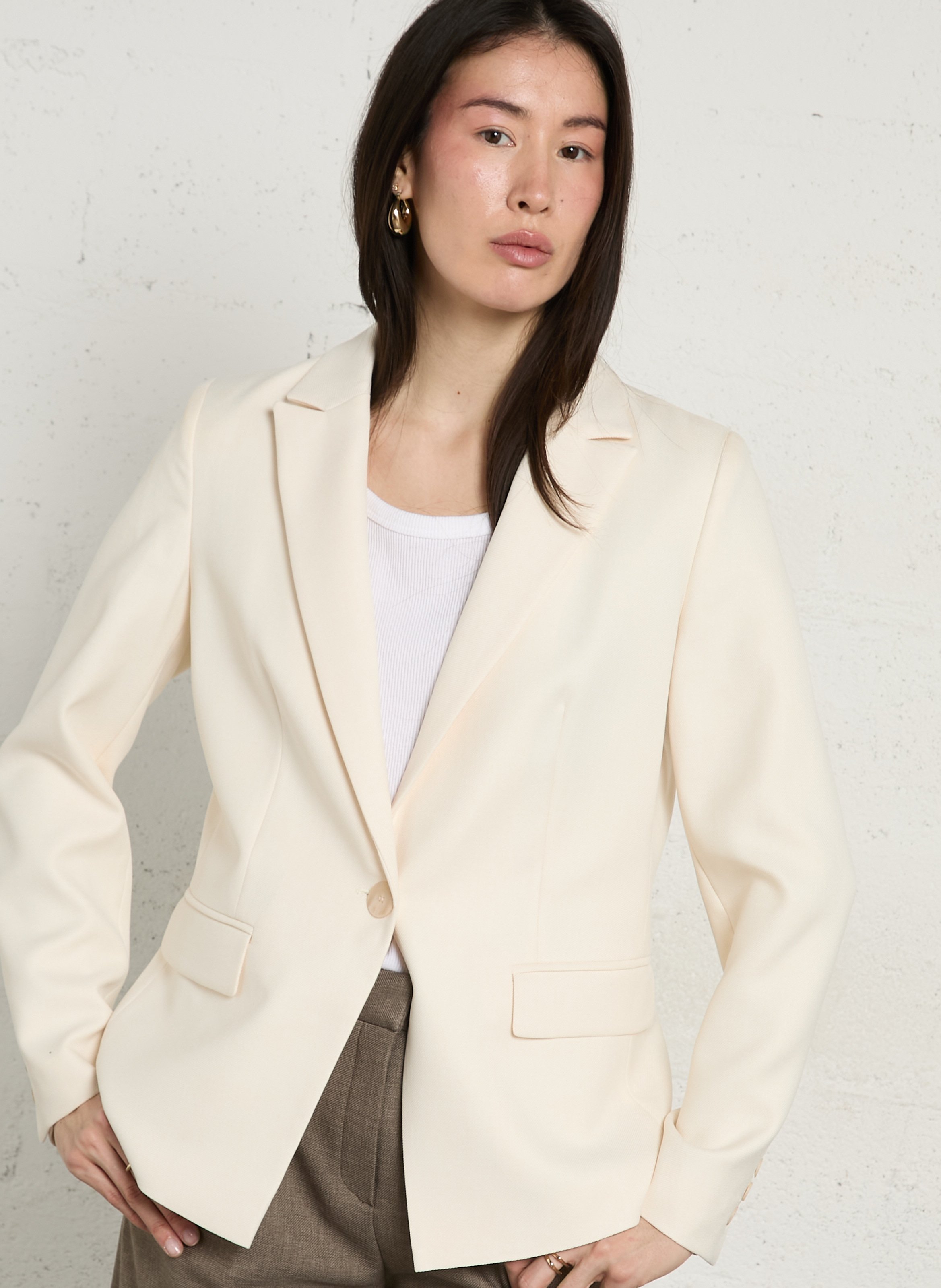 Fitted suit jacket MAISON 123 Beige