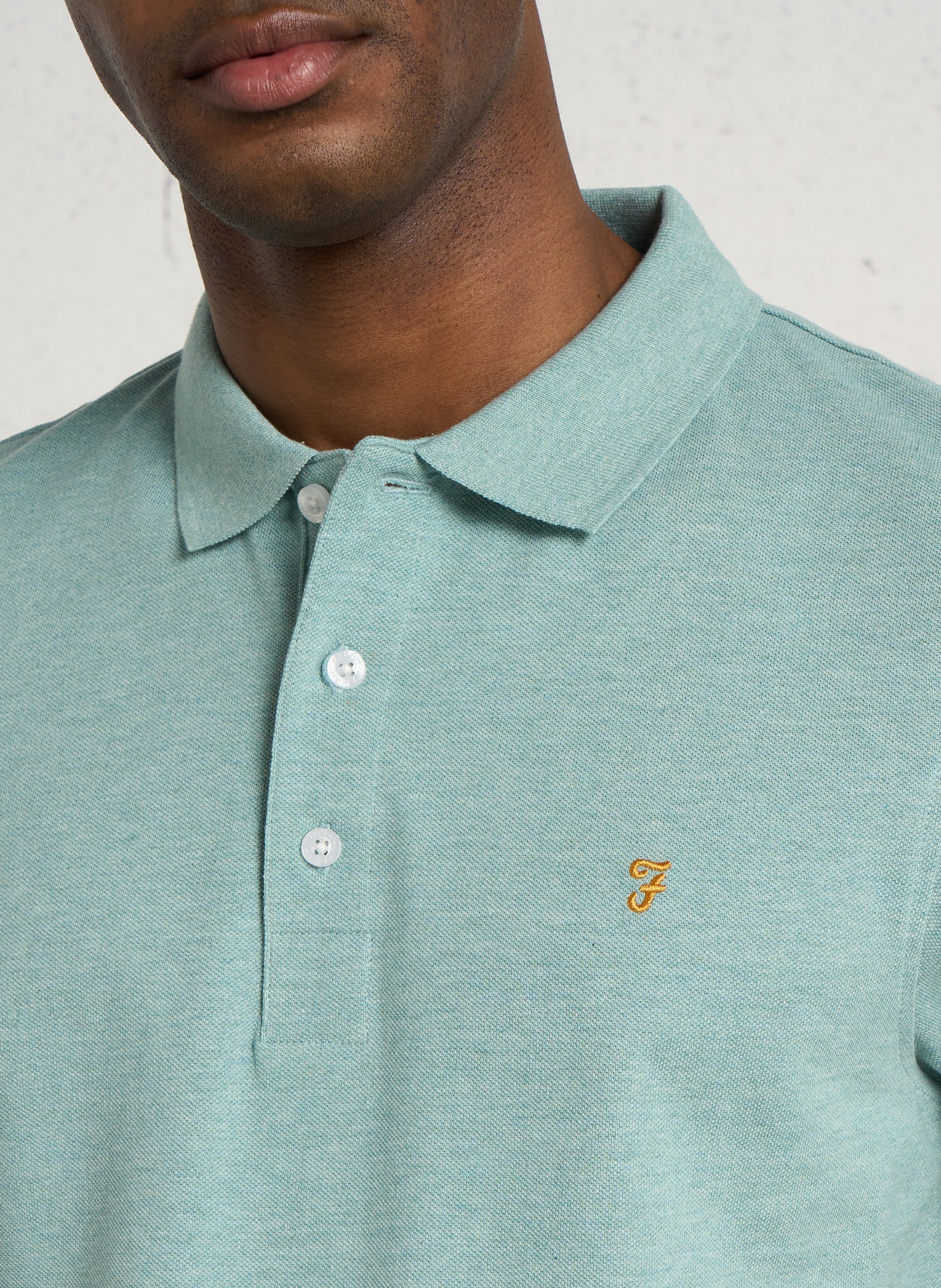 Polo à manches courtes en coton bio  FARAH Vert