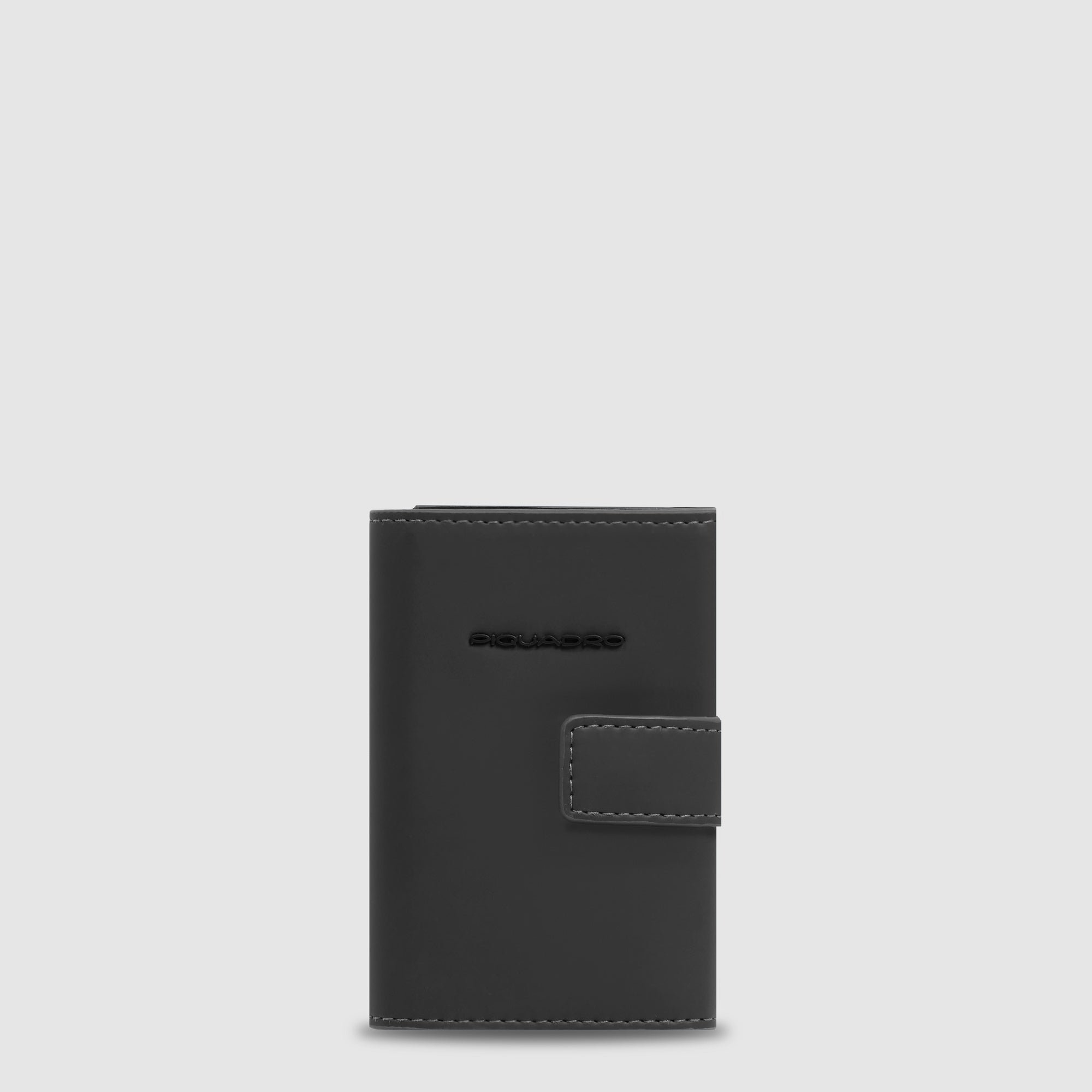 Automatic pop-up cardholder PIQUADRO Black