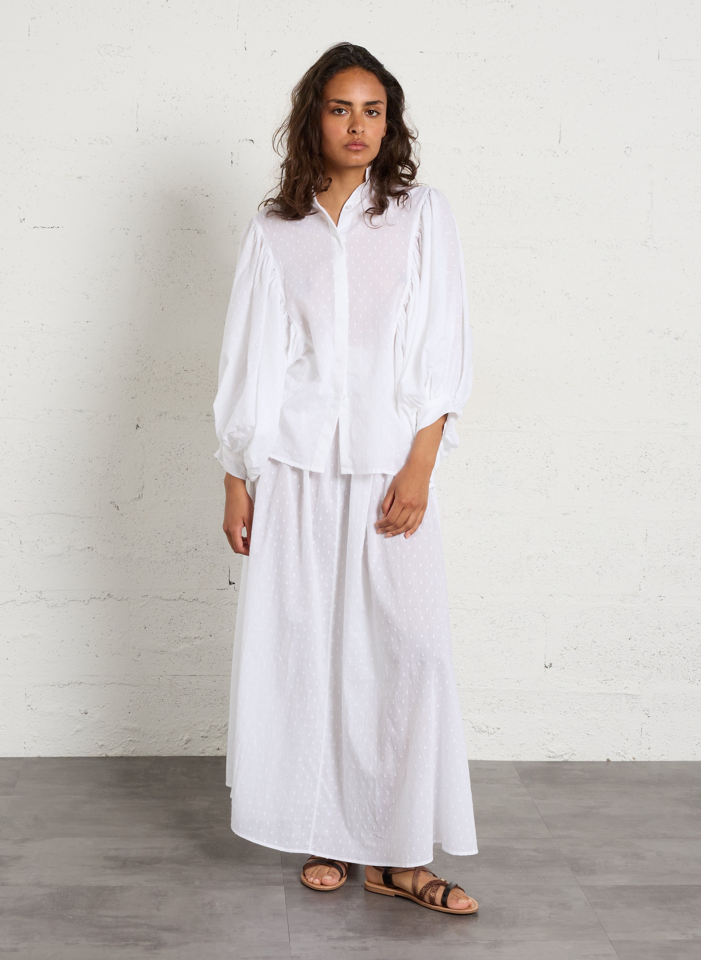 Sandales plates en cuir de buffle  LES TROPEZIENNES PAR M.BELARBI Marron